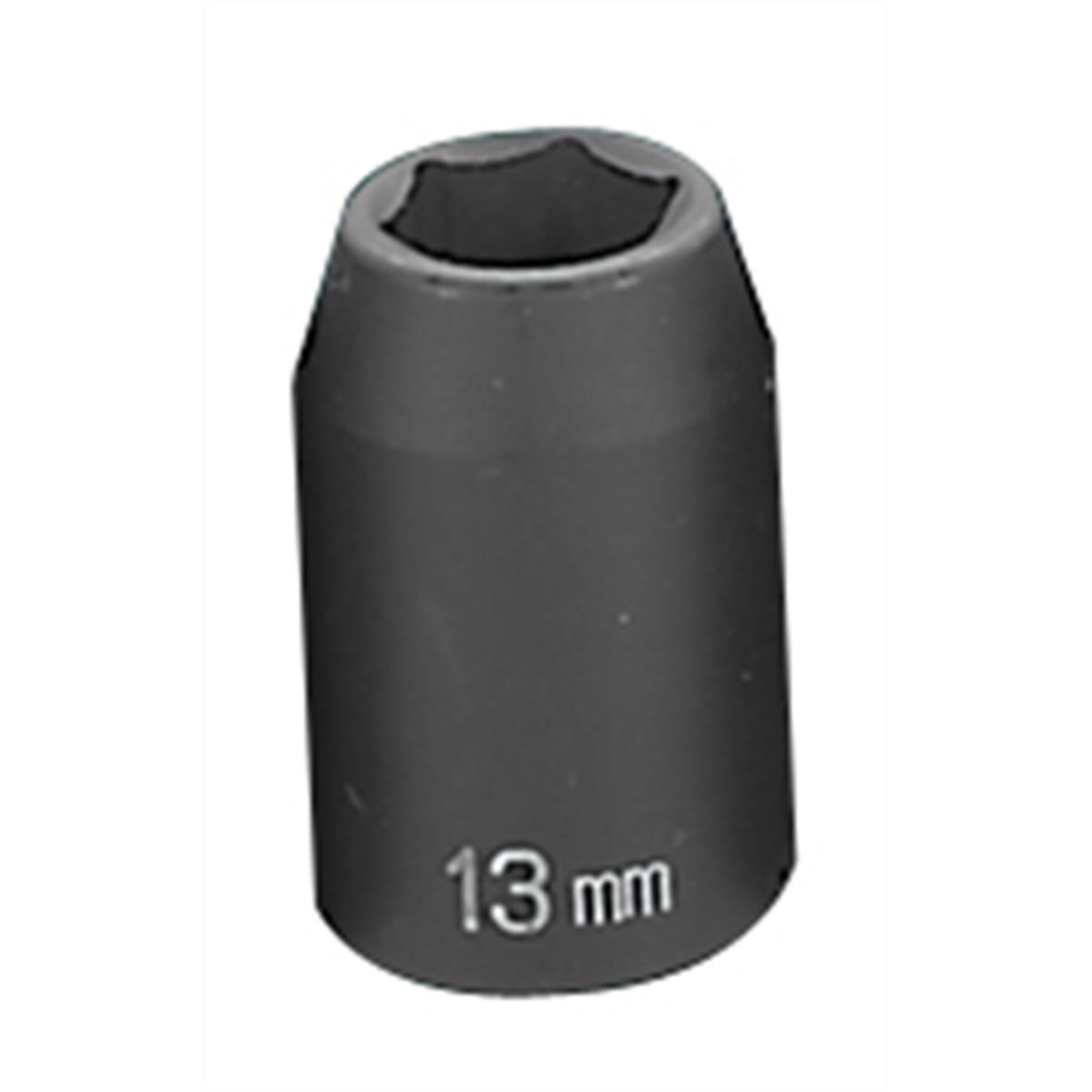 Grey Pneumatic Impact Socket - 13mm, 1/2in. Drive, 6-Point, Chrome ...