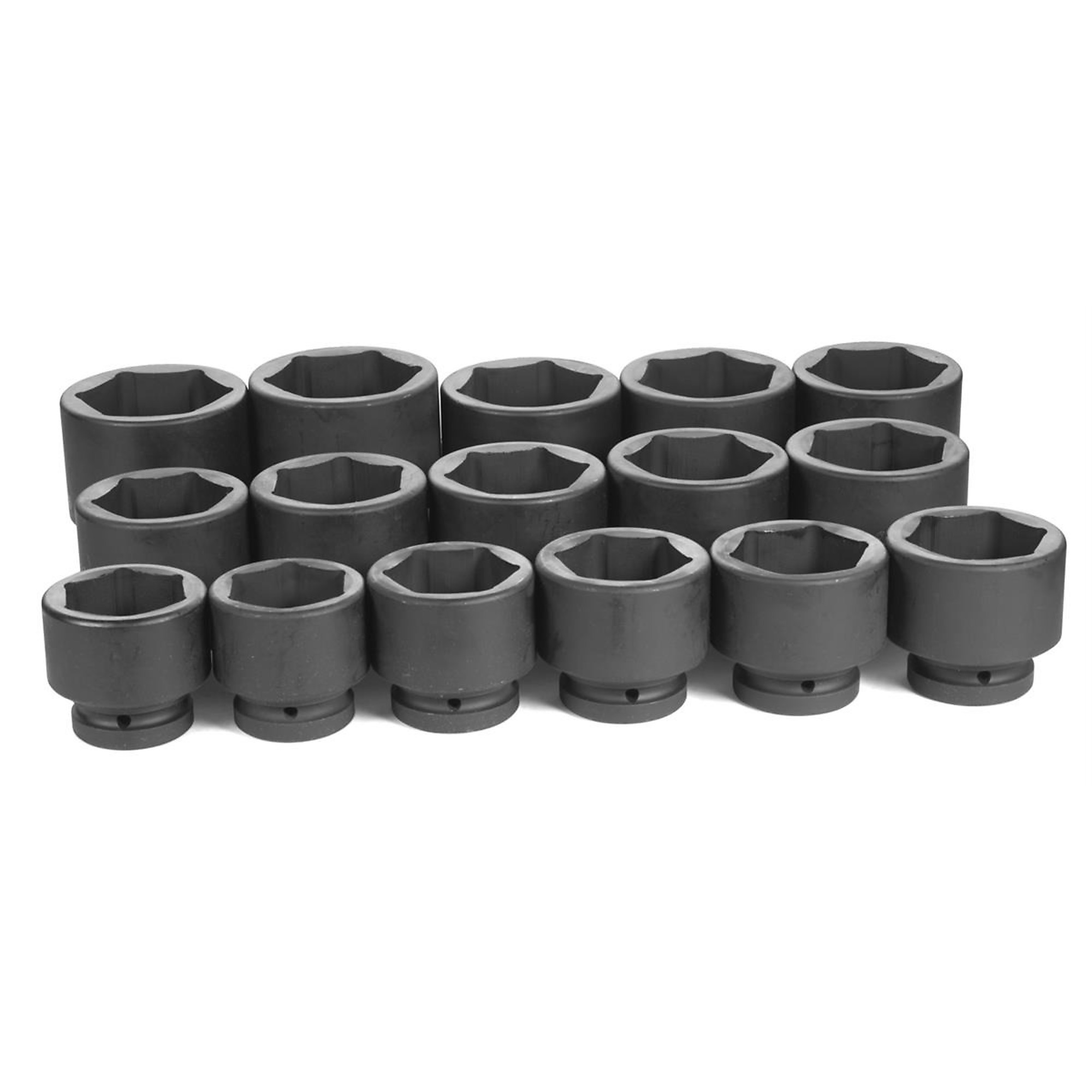 Grey Pneumatic 1in. Drive Fractional Socket Set — 16-Piece, Chrome-Molybdenum Steel, Impact-Ready, Model# GRE9016