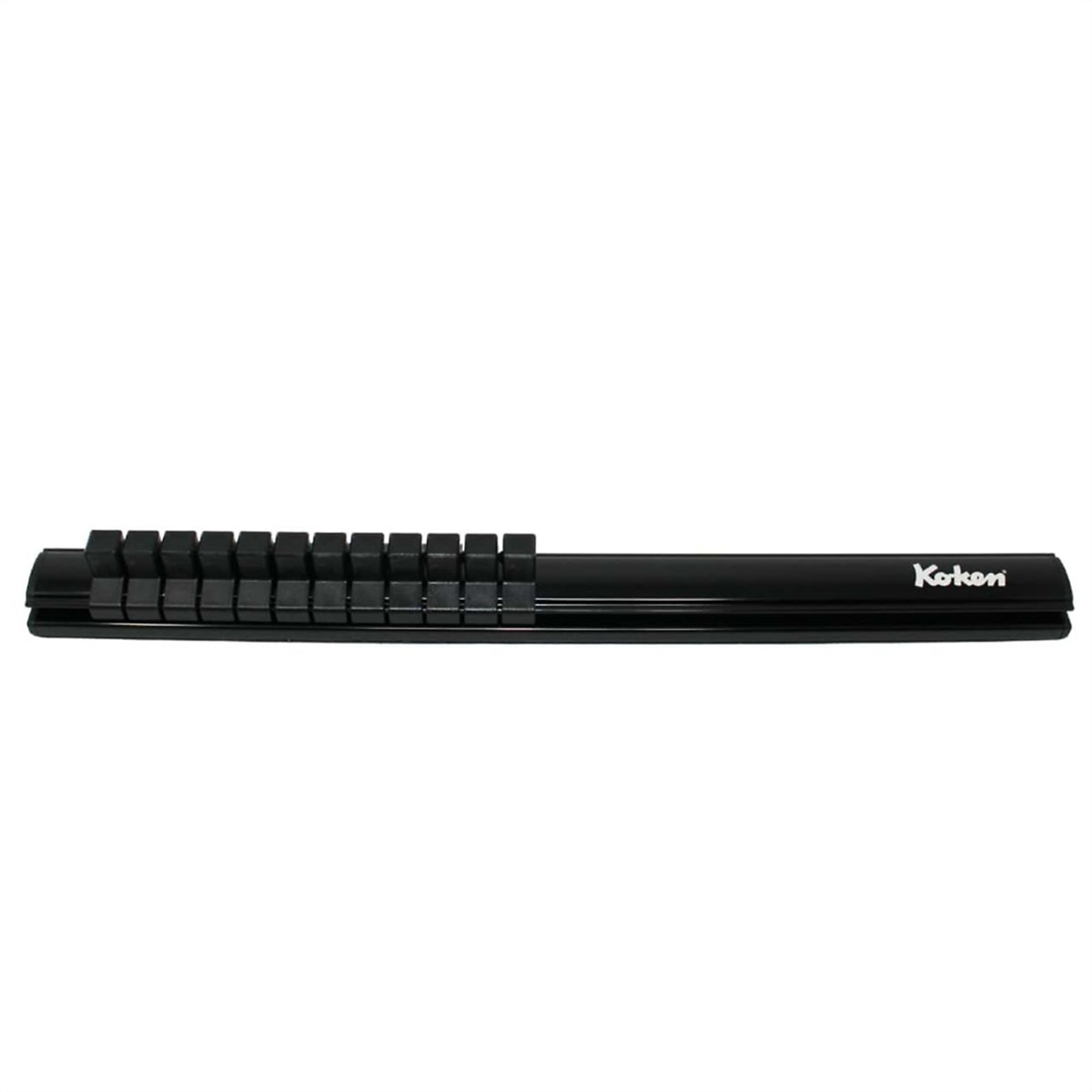 Ko-ken USA Magnetic Aluminum Rail — 3/8in. Plastic Clips, 12 Pcs, Model# KKNRSAL300-3-8X12