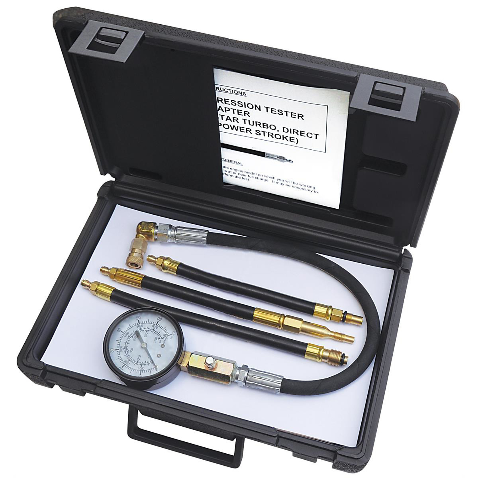 SG Tool Aid Ford Power Stroke Diesel Compression Testing Kit — Heavy-Duty, 6/12 Volt, Model# SGT35750