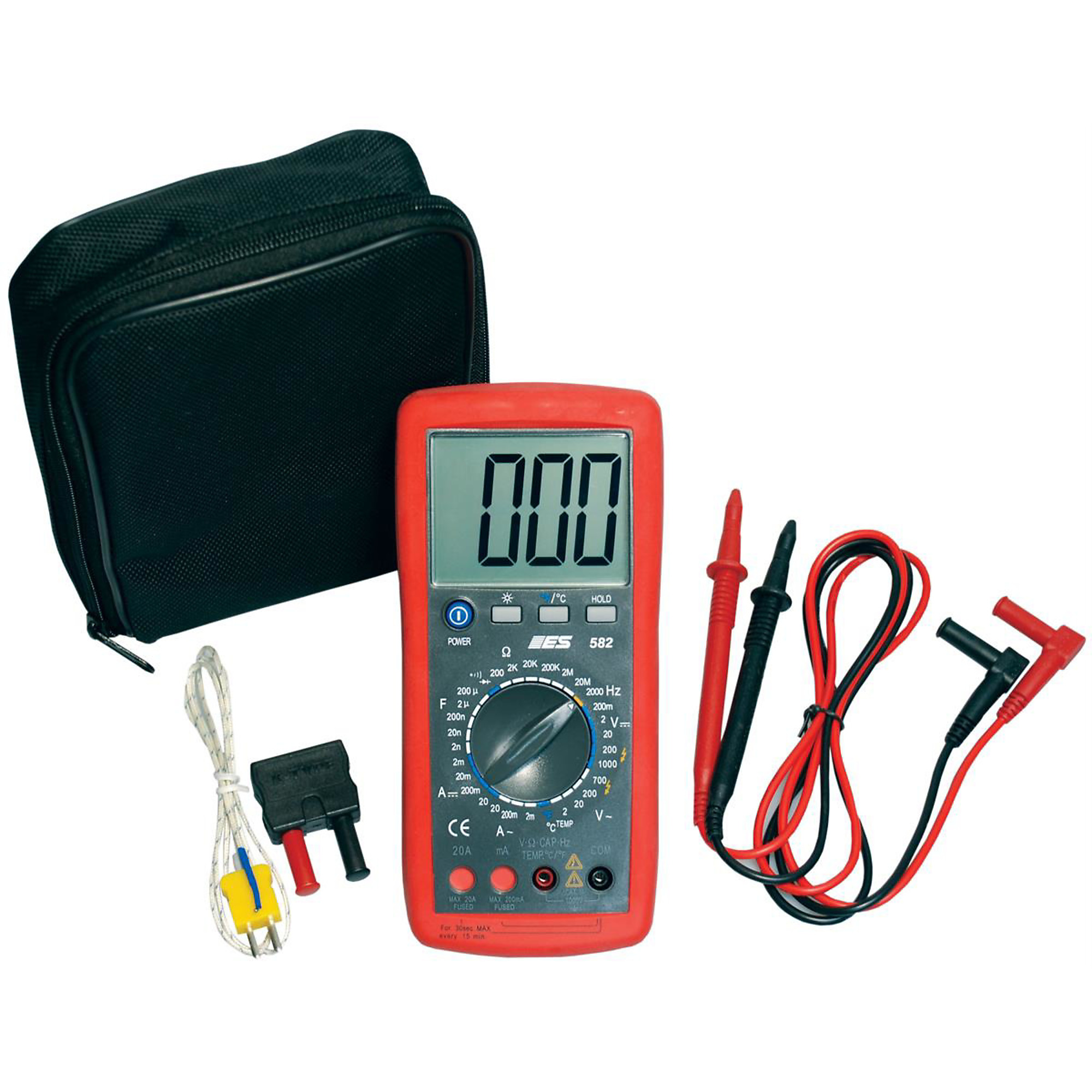 Electronic Specialties Deluxe Digital Multimeter — Amp Shutters, Model# ESI582