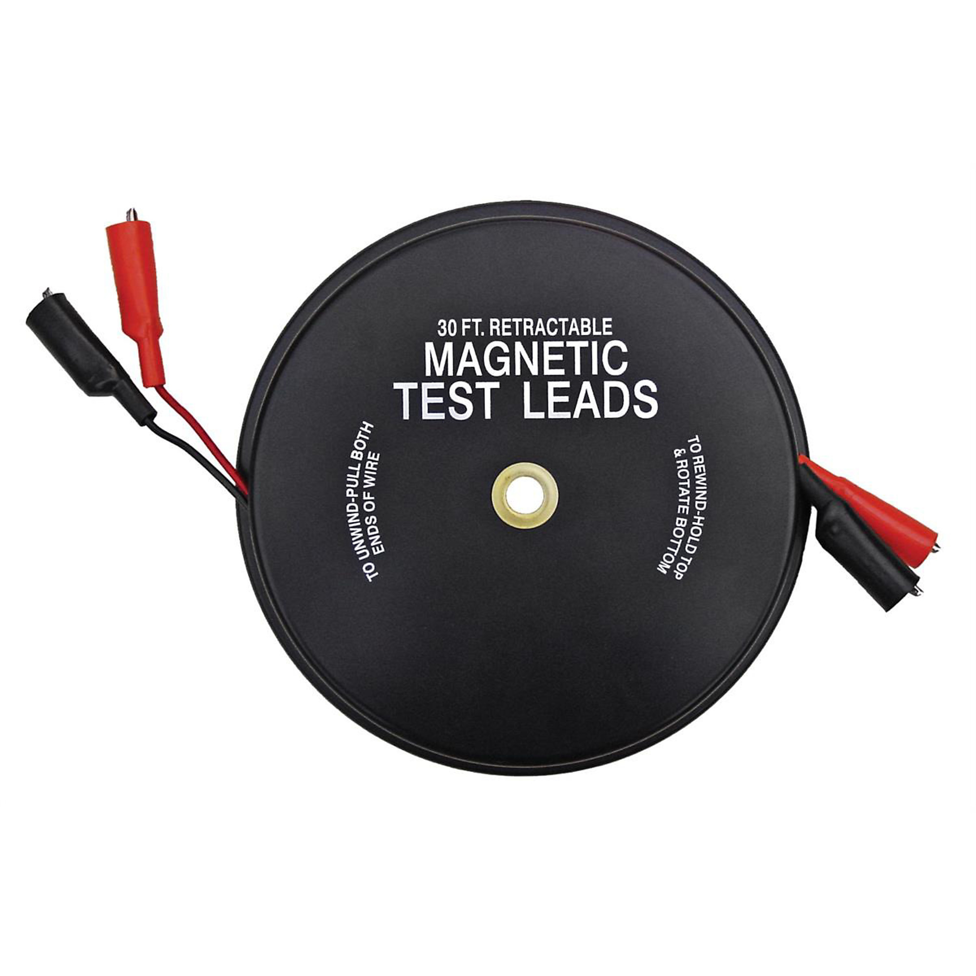 Lang Tools Magnetic Retractable Test Leads — 2 x 30ft., Model# KAS1138