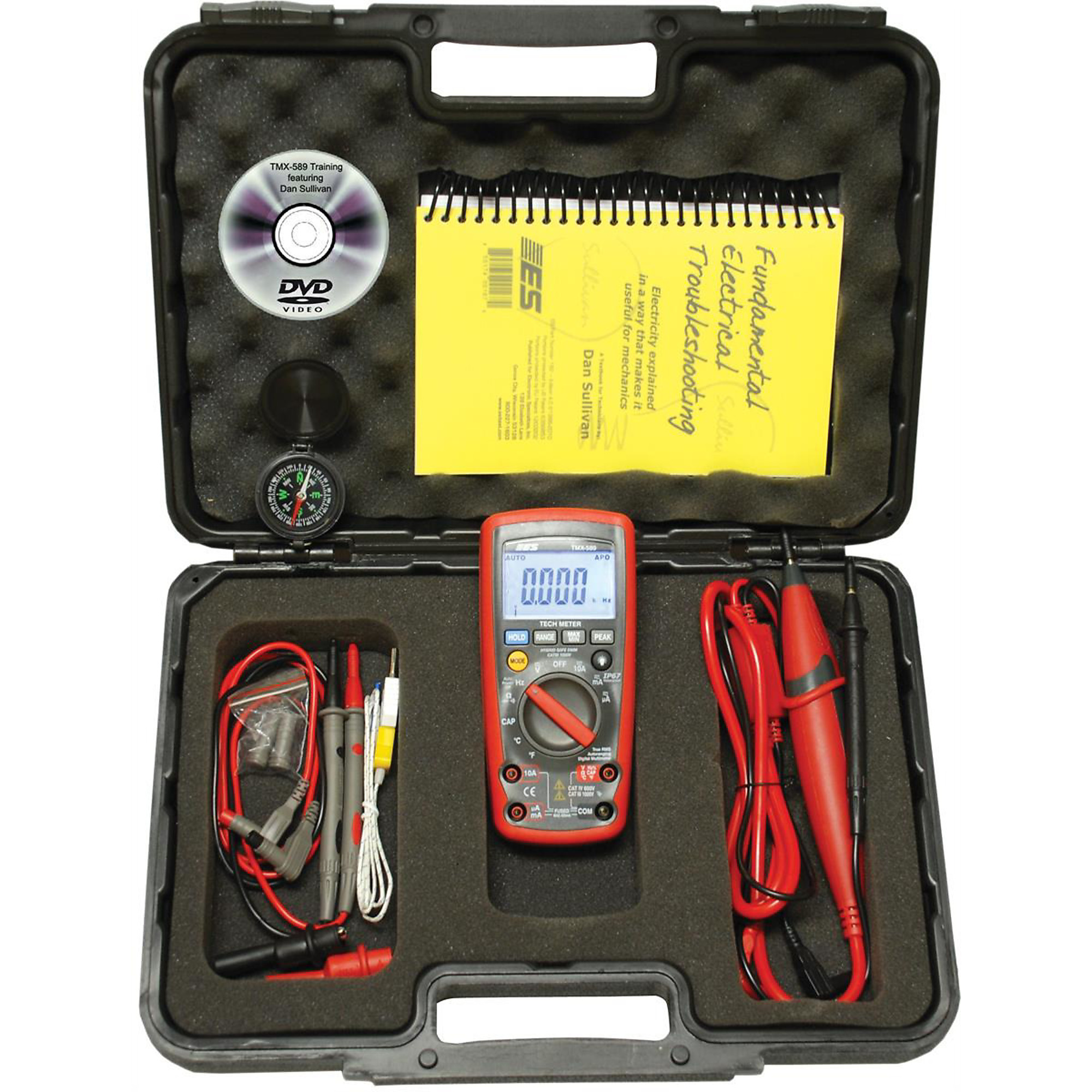 Electronic Specialties Tech Meter Kit — 24-Pc. SAE/Metric Long Pattern Combo Wrench Set, Model# ESITMX-589