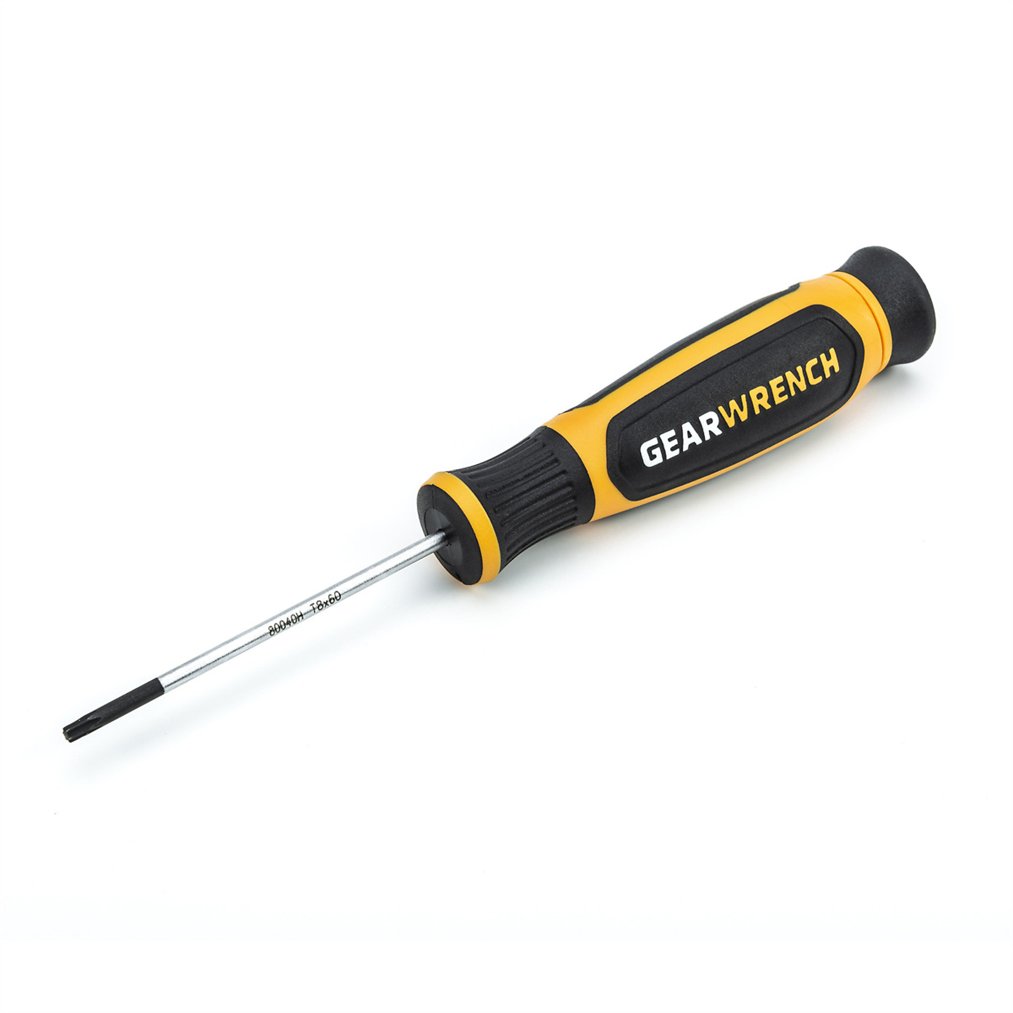 GearWrench Mini Torx Screwdriver — T8 x 60mm, Dual Material, Model# KDT80040H
