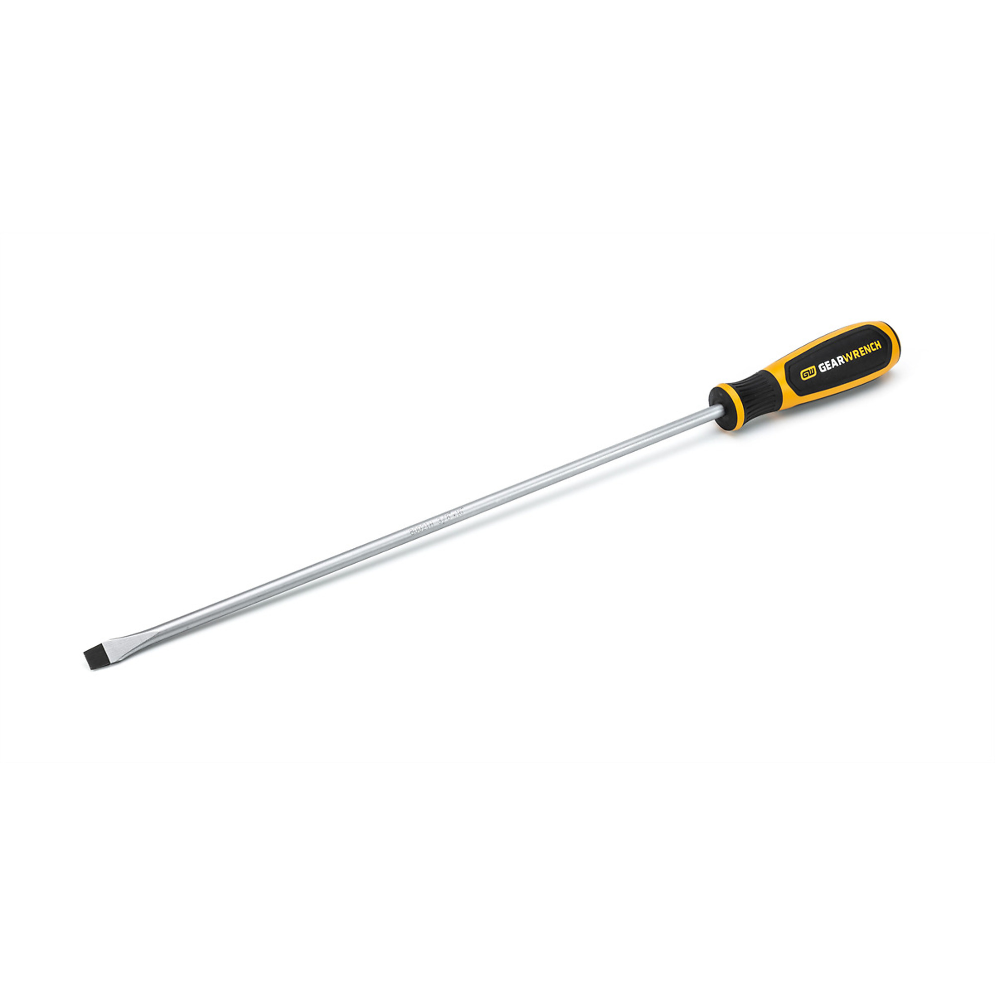 GearWrench Slotted Dual Material Screwdriver — 3/8in. x 16in., Model# KDT80021H