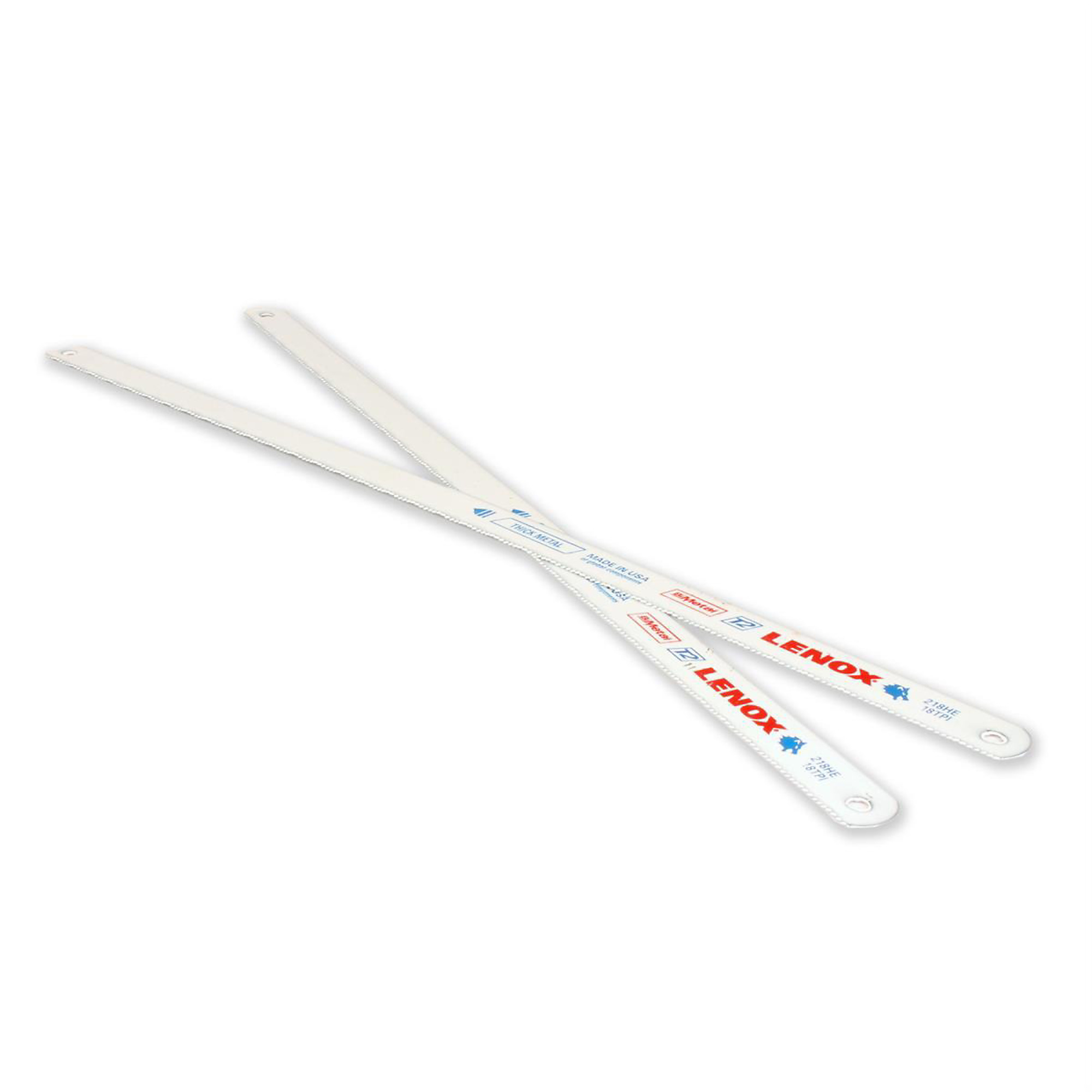 Lenox Tools Hacksaw Blades — 12in. x 18 TPI, Bi-Metal, Shatterproof, 10-Pack, Model# LEX20144