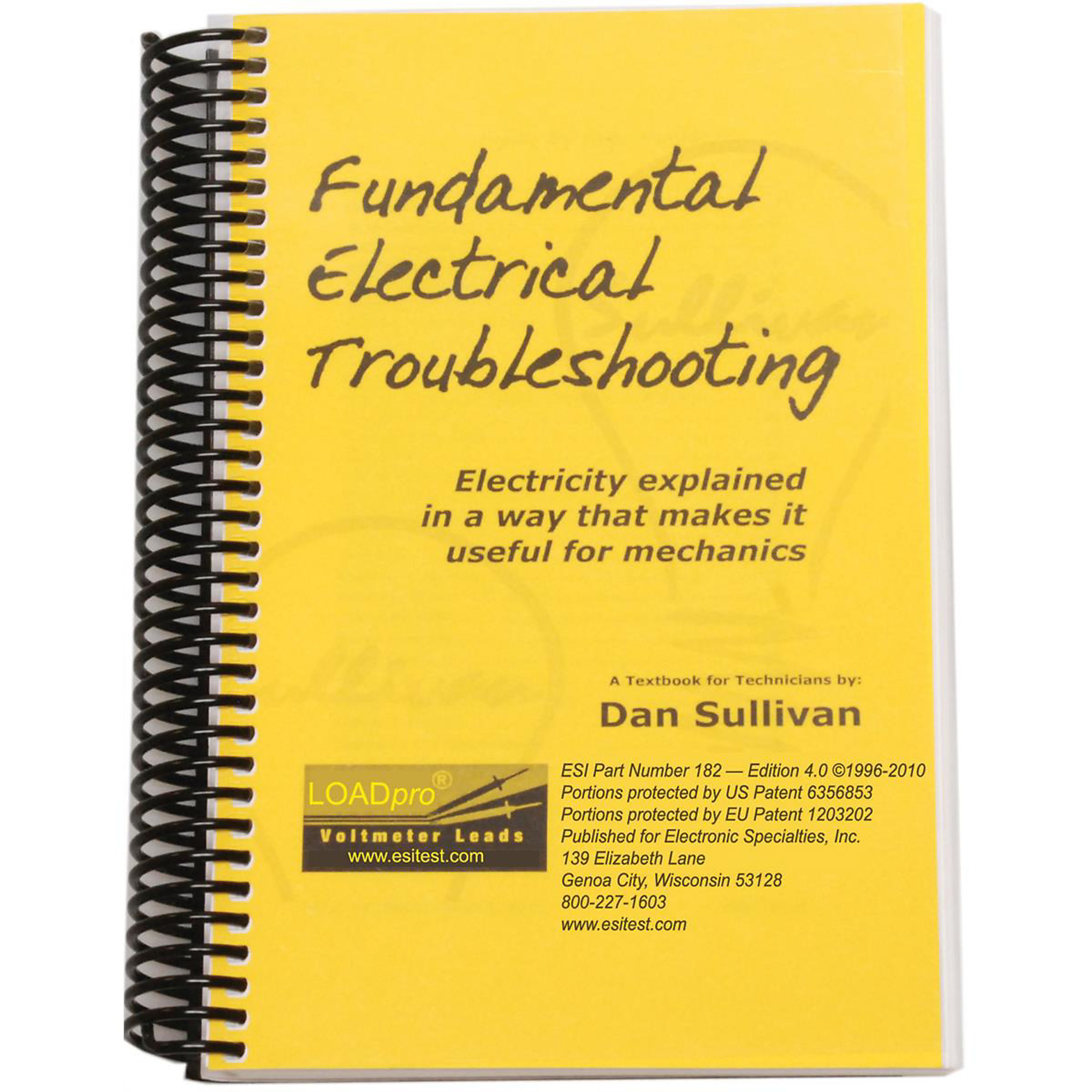 Electronic Specialties Fundamental Electrical Troubleshooting Book — 200 Pages, Model# ESI182