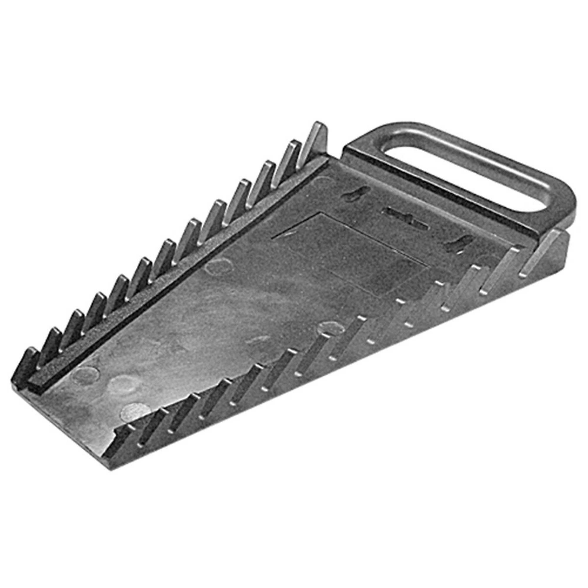 Mechanic's Time Savers Wrench Holder — 12-Piece, Wall Mountable, High-Impact Plastic, Black, Model# MTSWH12BK