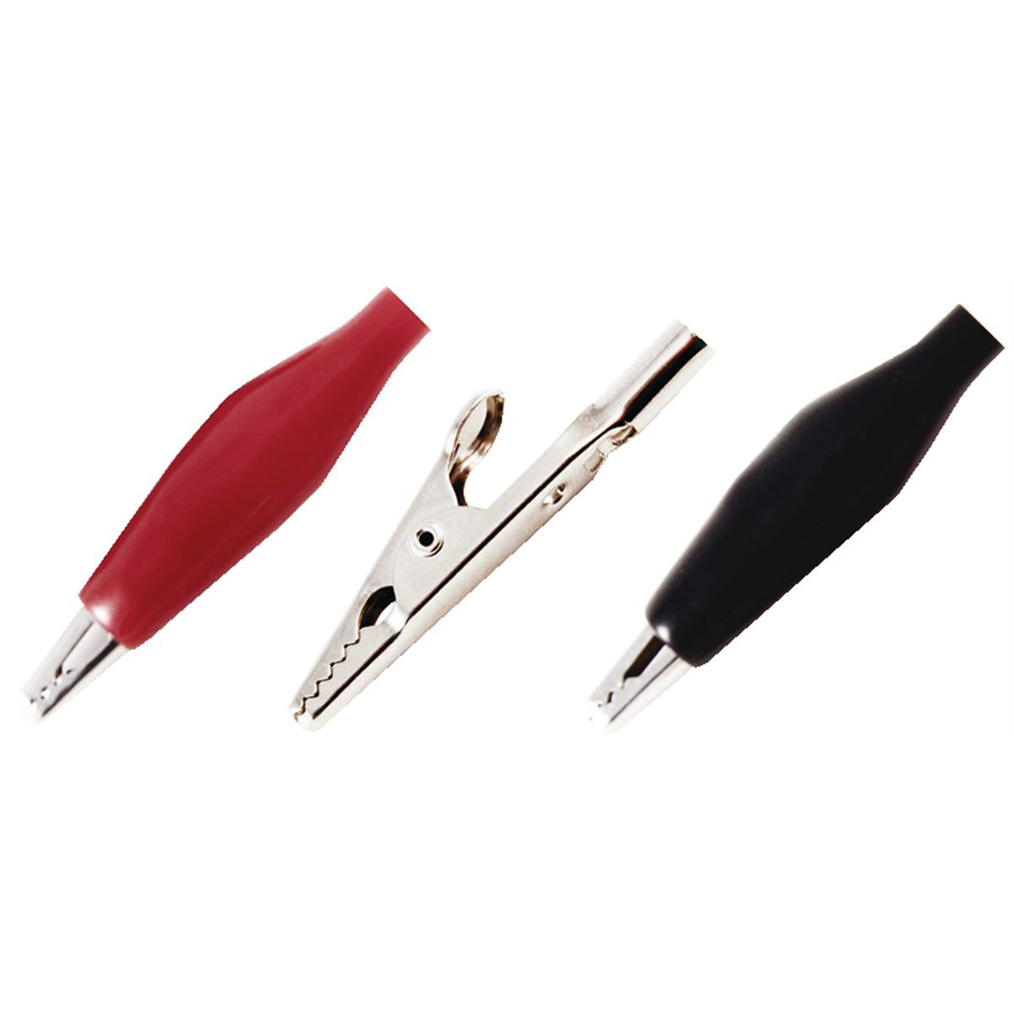 The Best Connection Alligator Clips with Vinyl Boots — 10 Amps, Red/Black, 2 Sets, Model# JTT220-1H