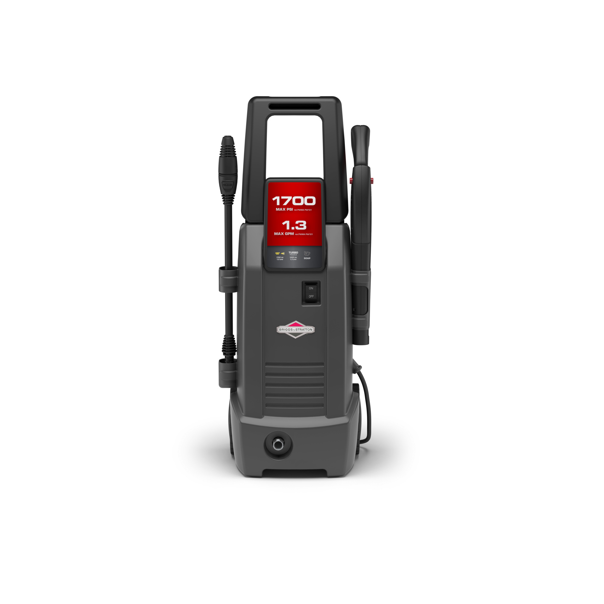 Briggs & Stratton, 1700 PSI Electric Pressure Washer, Pressure 1700 PSI, Flow 1.3 GPM, Volts 120 Model# 20654A