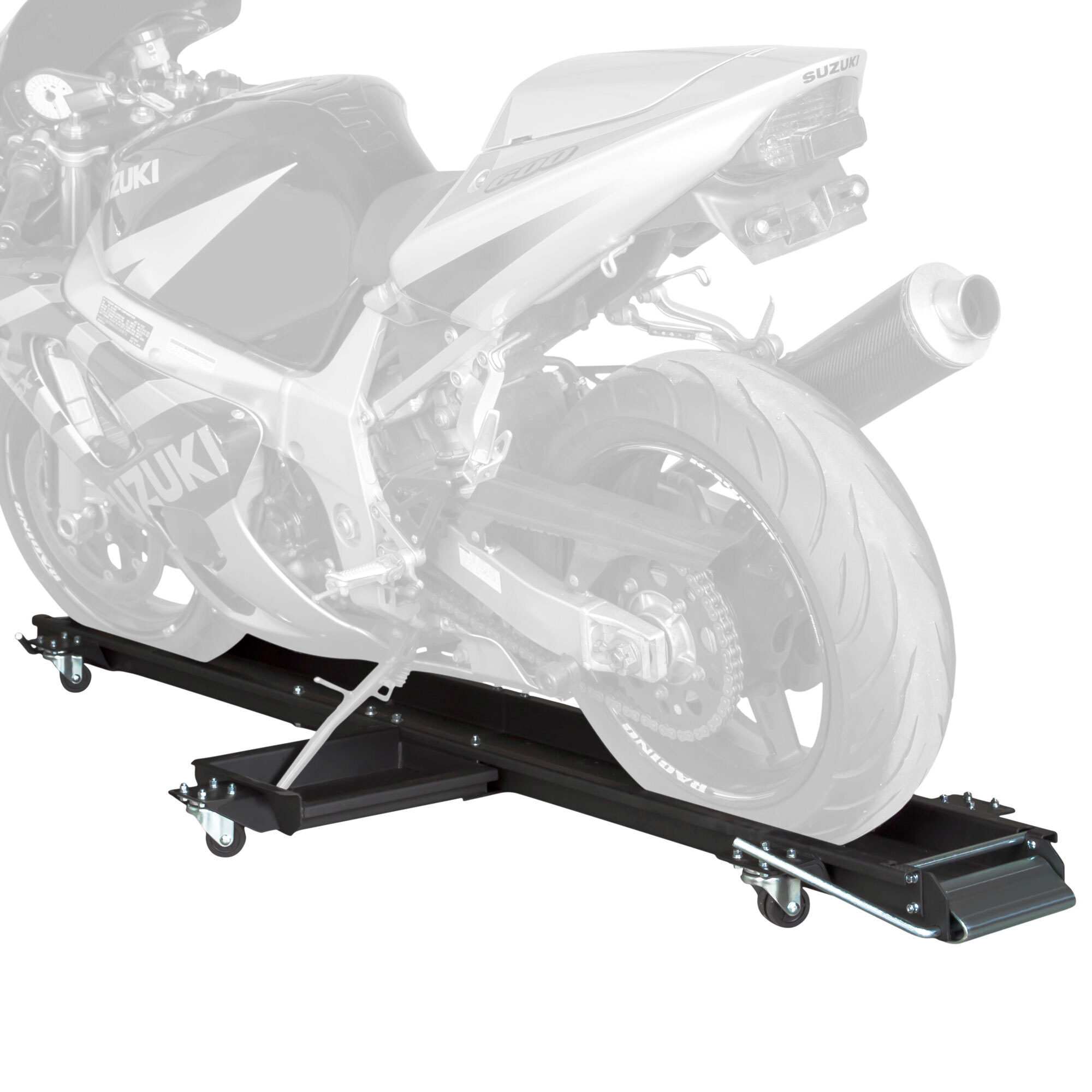 Black Widow, Steel Sport Bike Motorcycle Dolly - 1250 lbs. Capacity, Model# MC-DOLLY