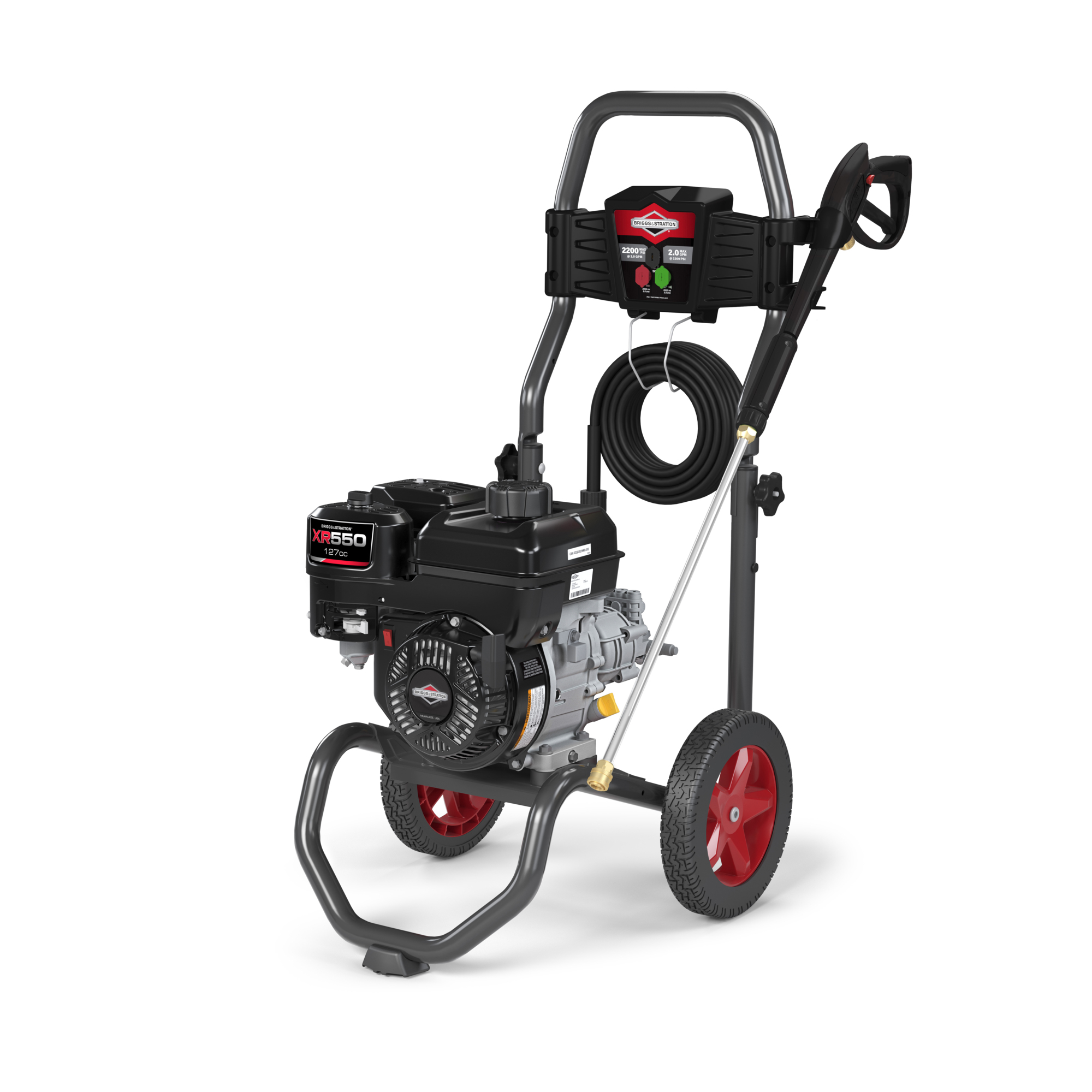Briggs & Stratton Gas Pressure Washer — 2200 PSI, 1.9 GPM, High Pressure/Flow, Model# 020831