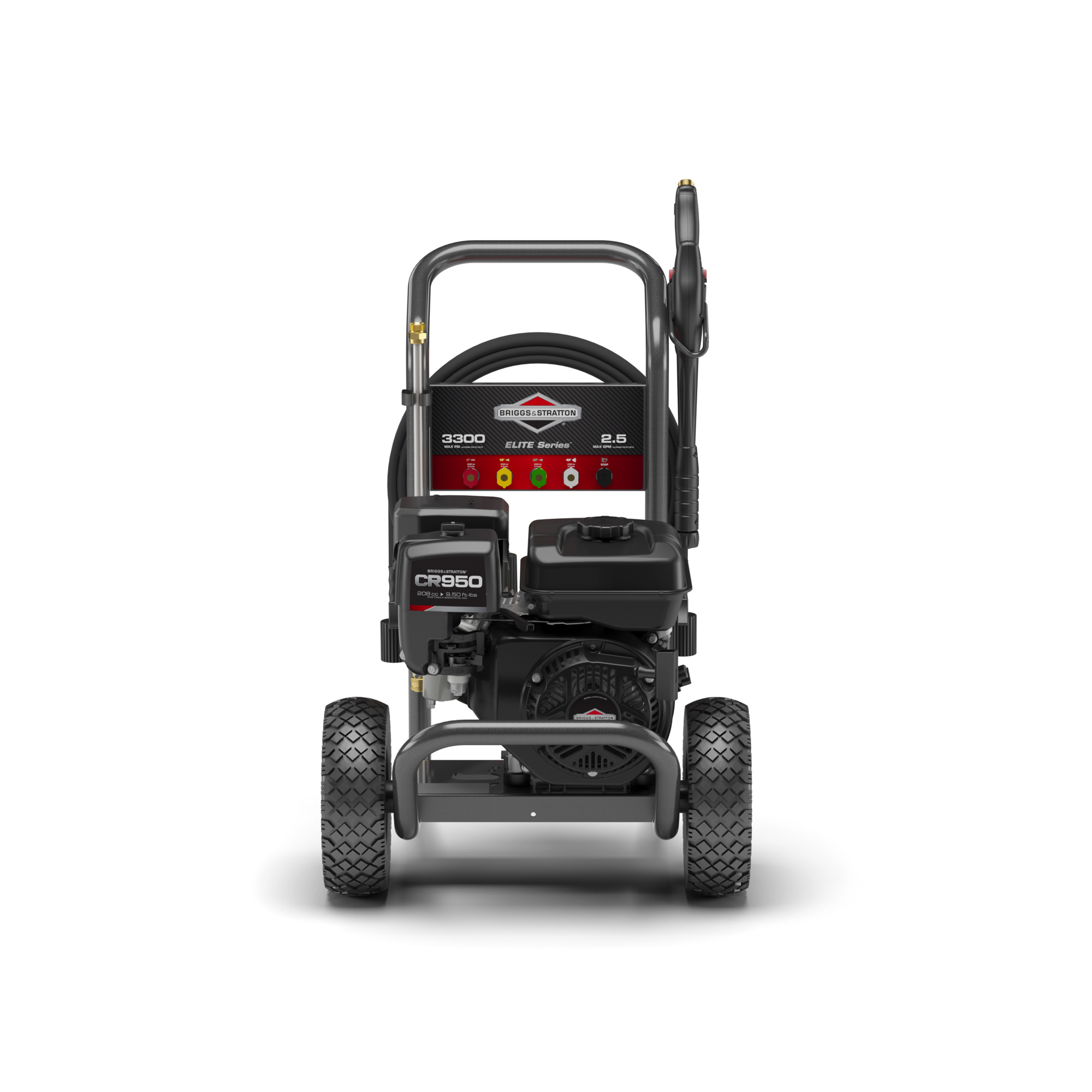 Briggs & Stratton Gas Pressure Washer — 3300 PSI, Triplex Pump, CR950 OHV Engine, Model# 020725A