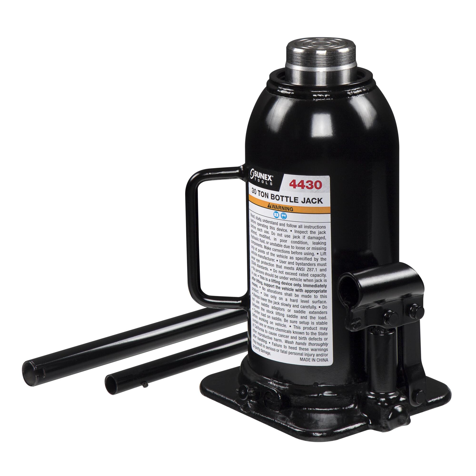 Sunex Tools Heavy-Duty Bottle Jack — 30 Ton, 10.8in. Min Height, 17.3in. Max Height, Model# 4430