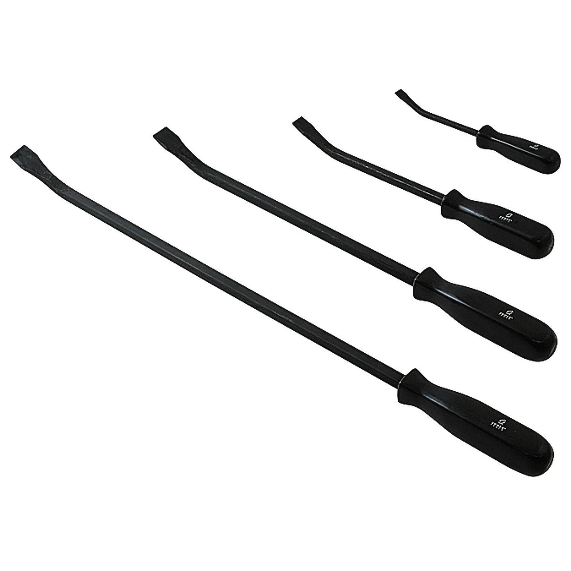 Sunex Tools Pry Bar Set — 8in., 12in., 16in., 24in., Ergonomic Handles, 4-Piece, Model# 9704