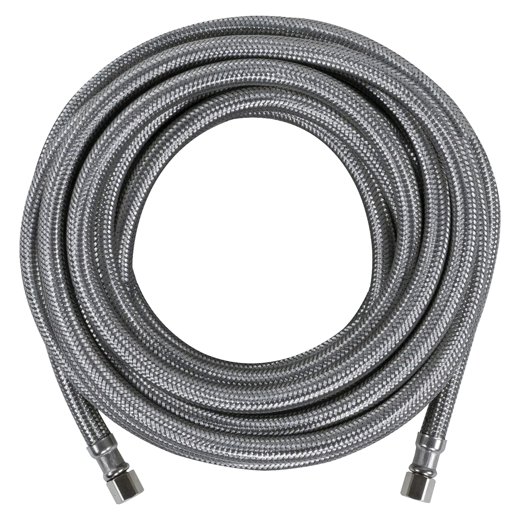 Certified Appliance Accessories Braided Stainless Steel Ice Maker Connector — 25ft., Model# IM300SS
