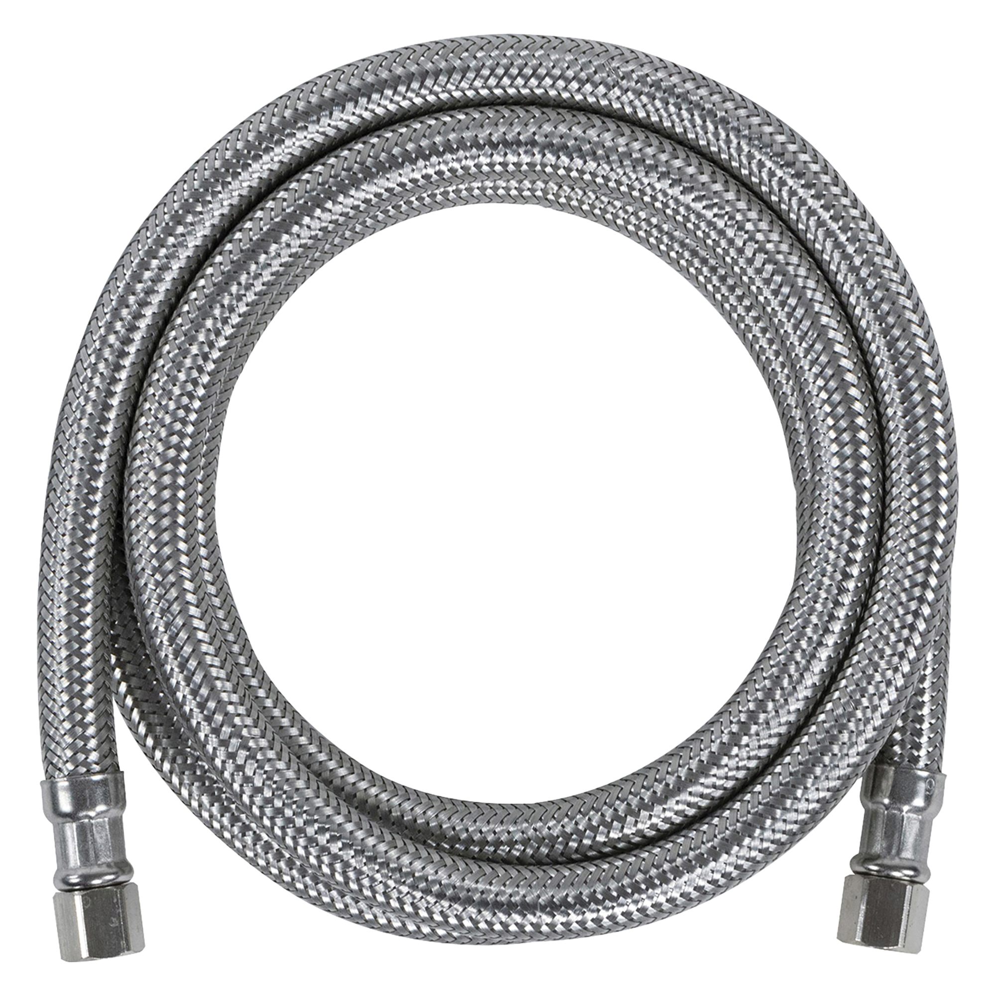 Certified Appliance Accessories Braided Stainless Steel Ice Maker Connector — 7ft., Model# IM84SS