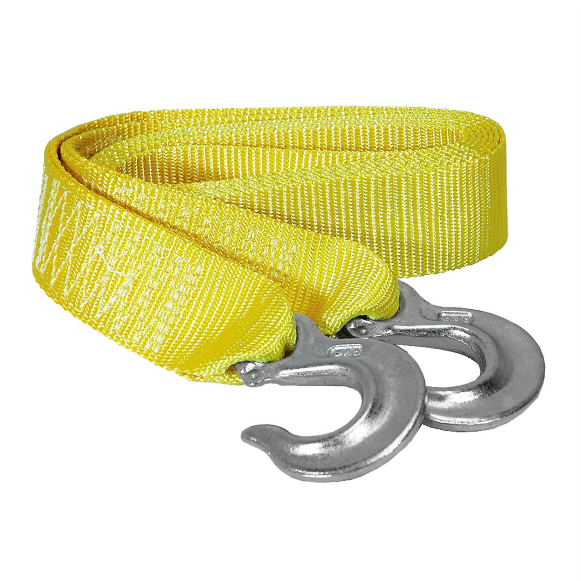 K-Tool International Tow Strap with Forged Hooks — 2in. x 10ft., 7000-Lb. Capacity, Heavy-Duty Nylon Web Construction, Model# KTI73801