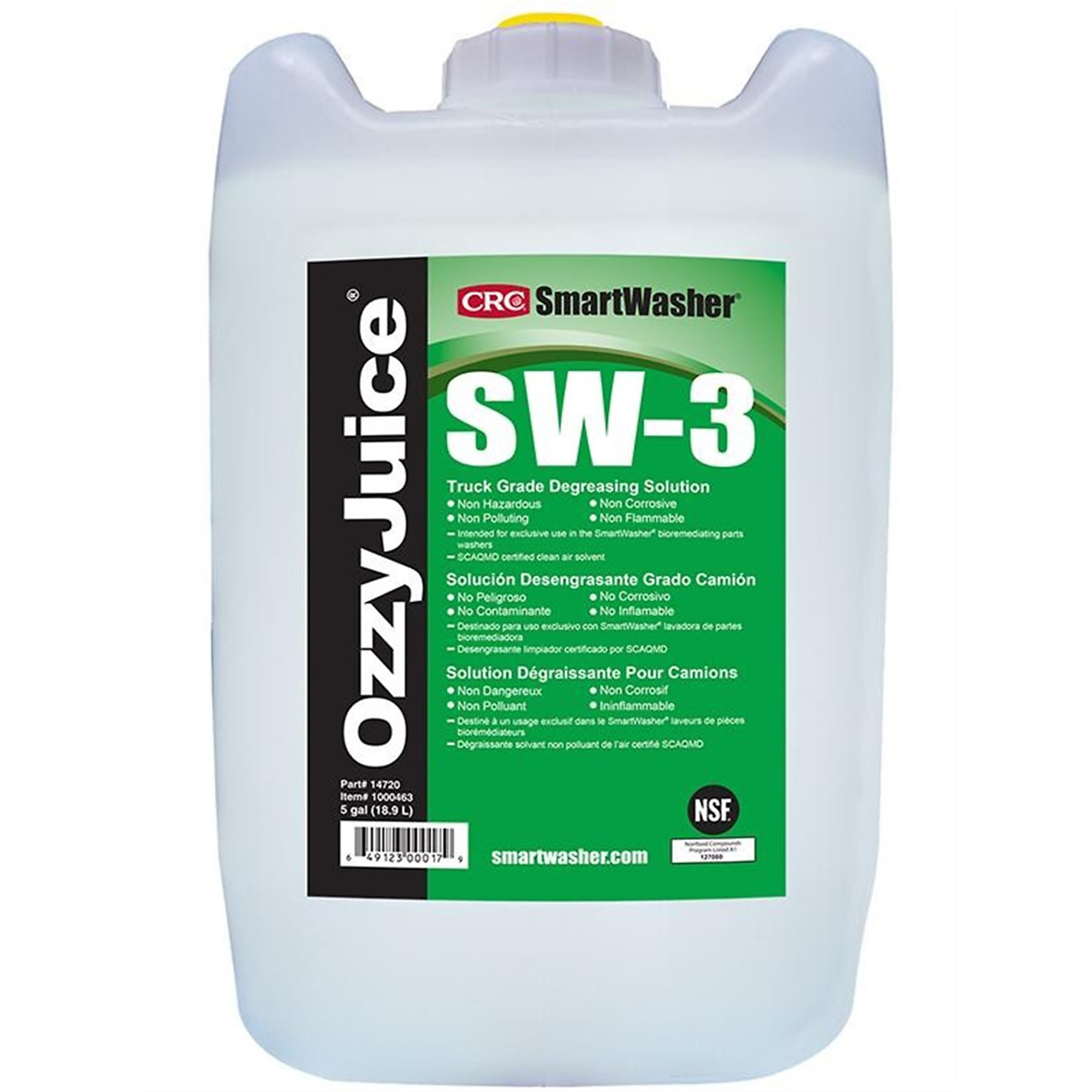 CRC OzzyJuice Truck Grade Degreasing Solution — 5 Gal., Model# CRC14720