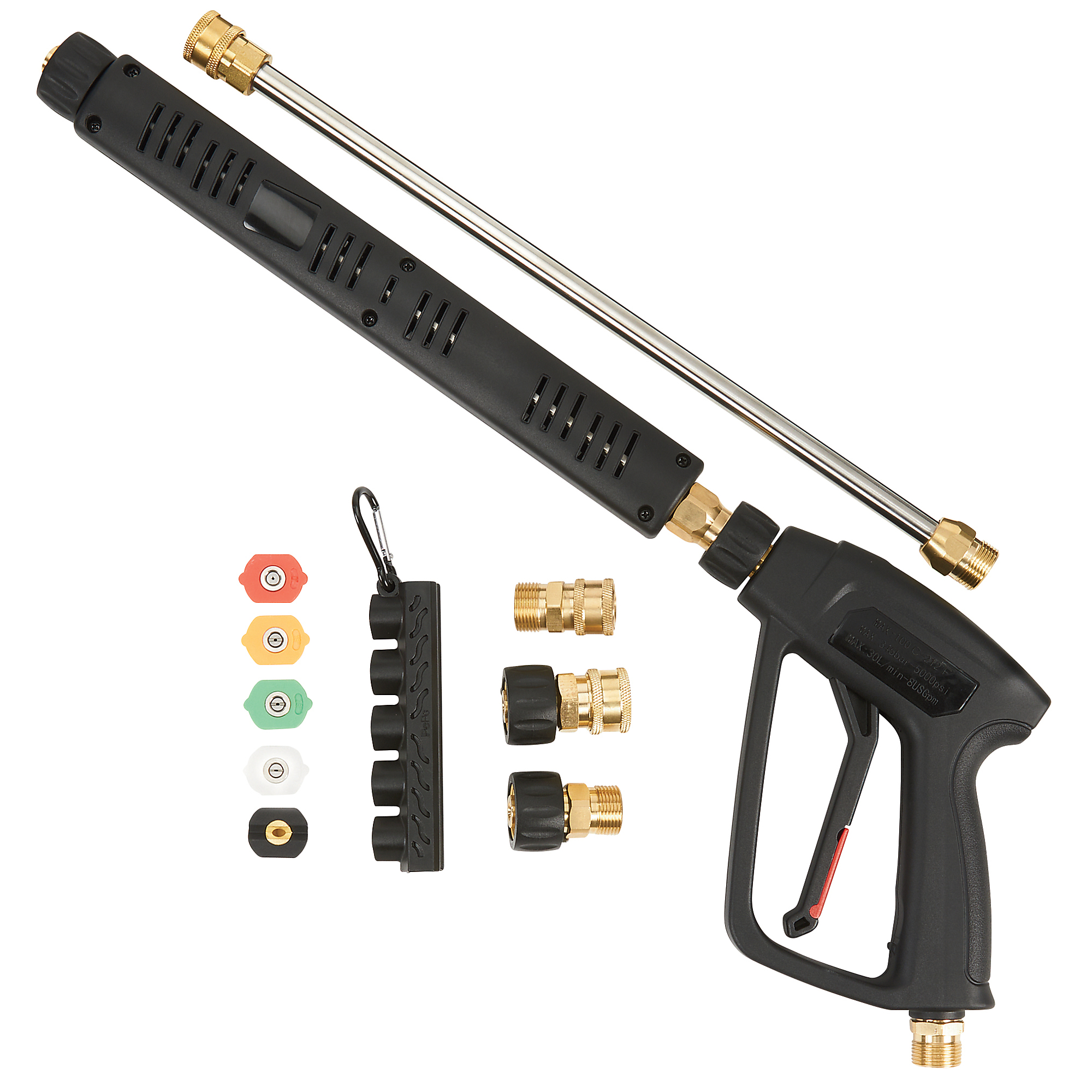 Powerhorse Pressure Washer Spray Gun Kit, 5000 Max. PSI, Hot Water 212°F, Adjustable Wand System