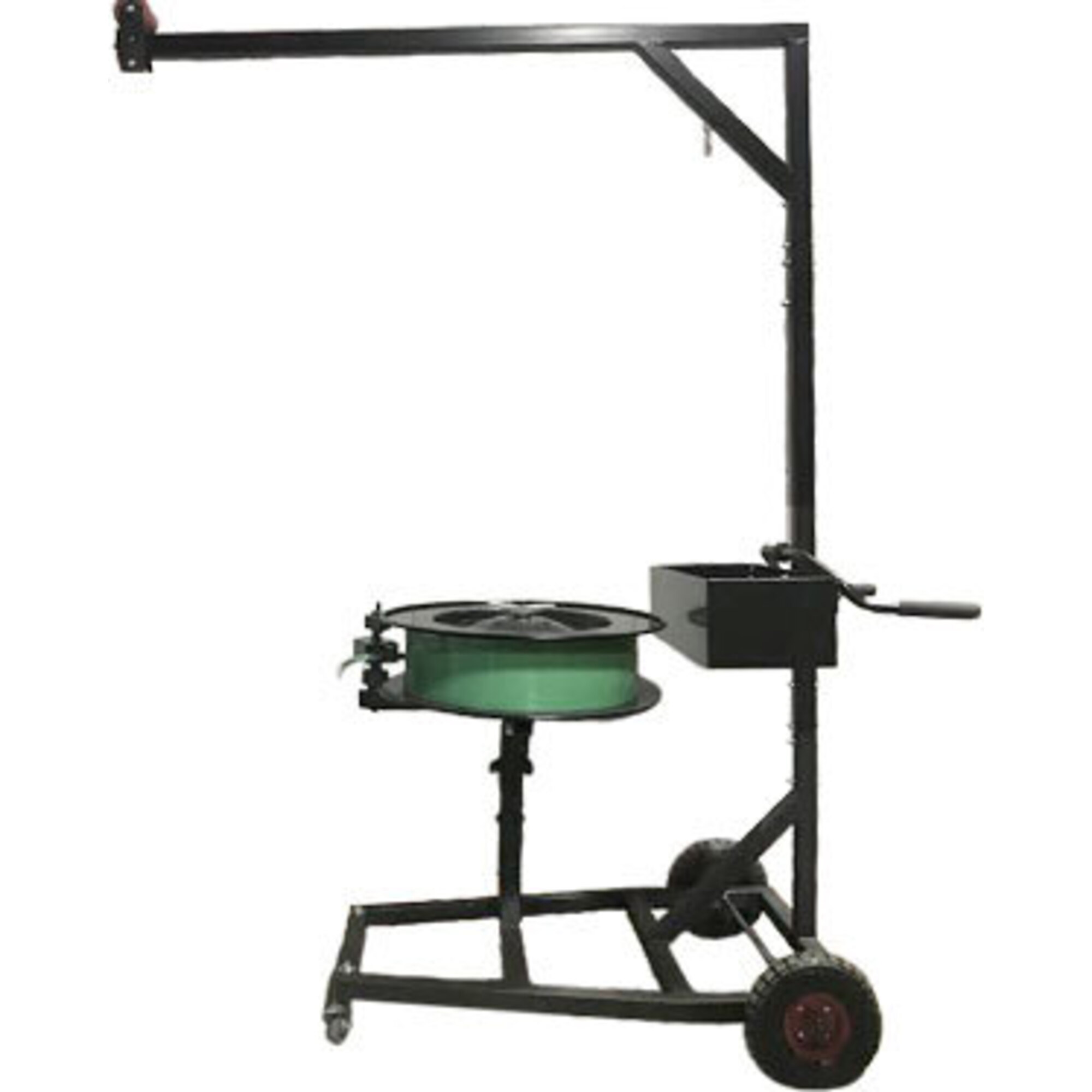 Encore Packaging Heavy-Duty Strapping Truck — Steel Frame, Adjustable Handle and Tray Height, Model# EP-3575