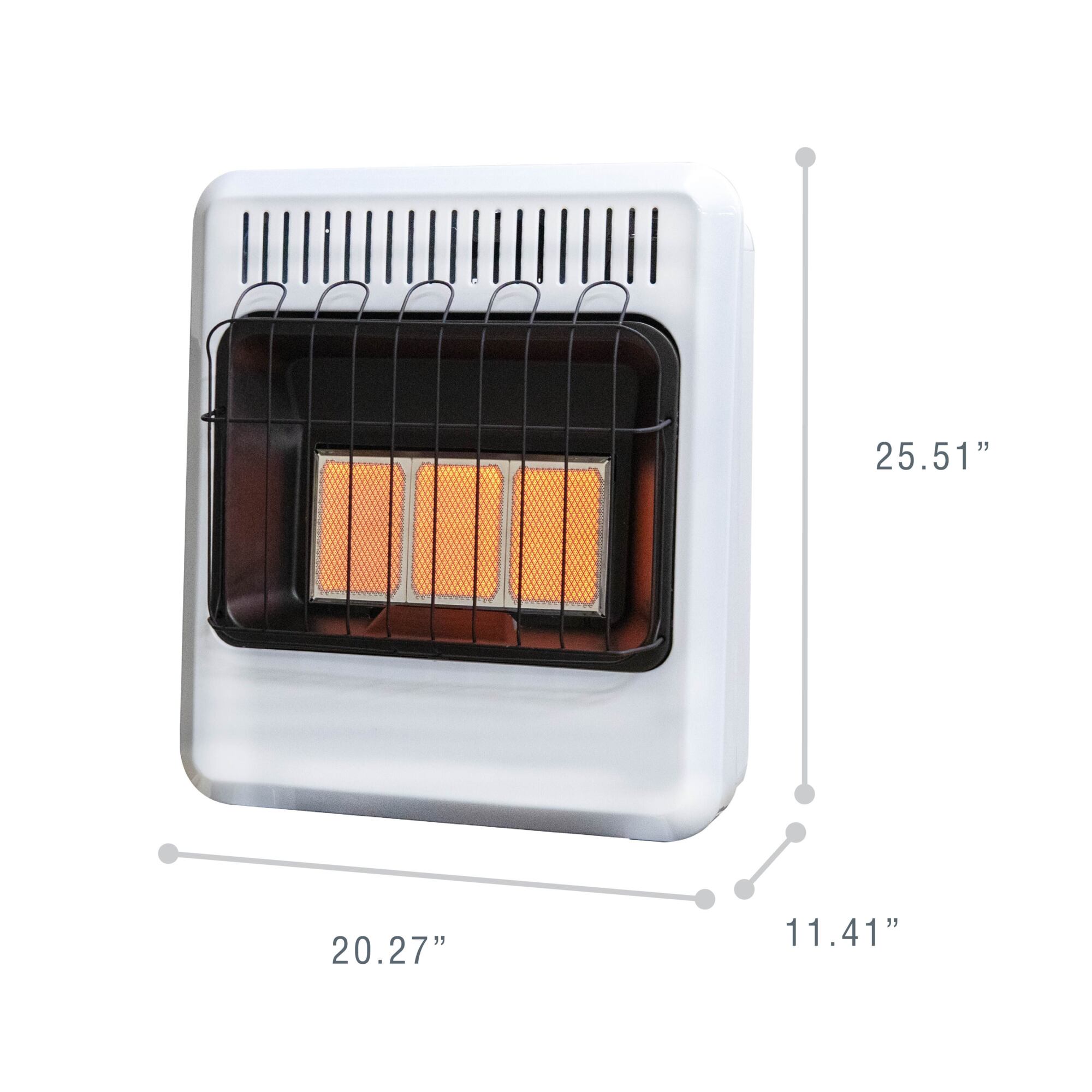 Mr. Heater 20,000 BTU Vent-Free Radiant Heater, Dual Fuel, Natural
