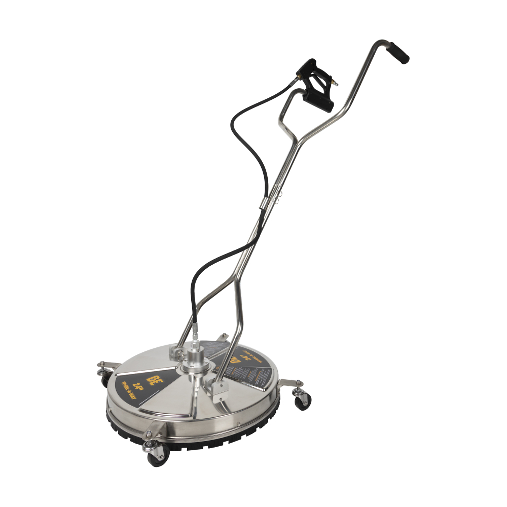 BE Power Equipment Stainless Steel Surface Cleaner — 24in., Commercial, Hot/Cold Water, Model# 85.403.010