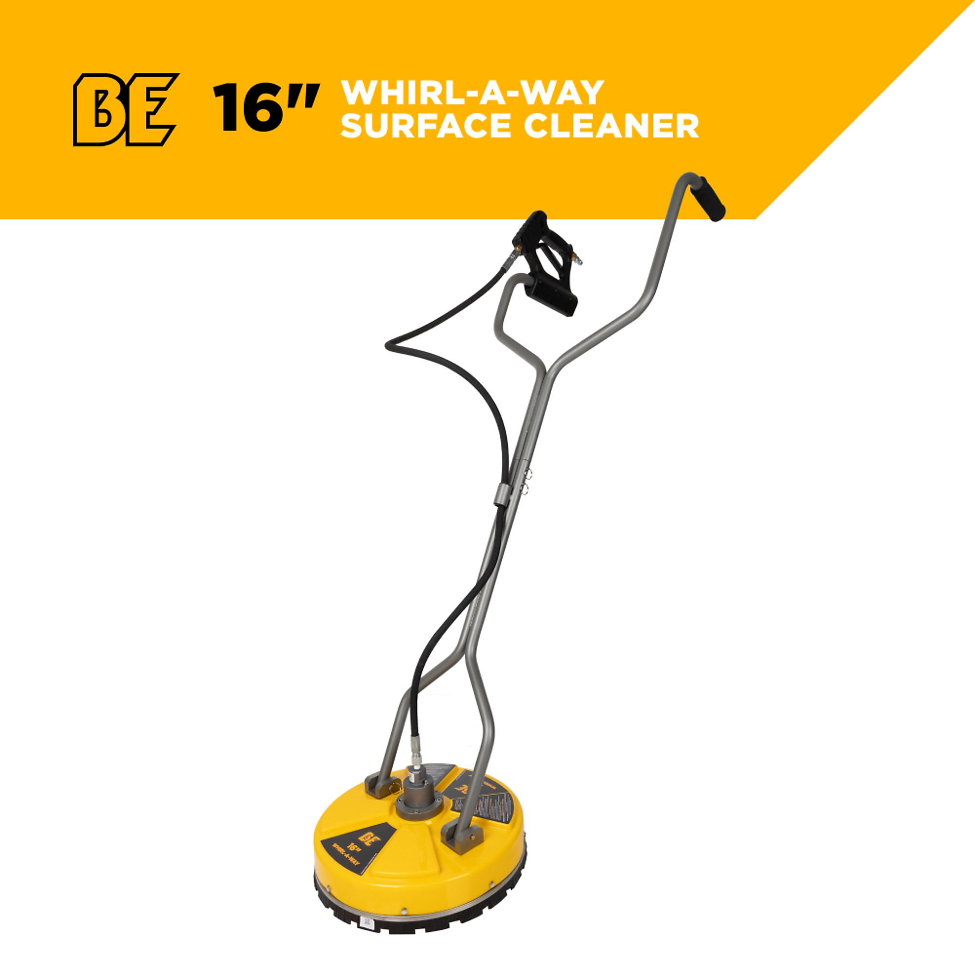 BE Power Equipment Whirl-A-Way Commercial Pressure Washer Surface