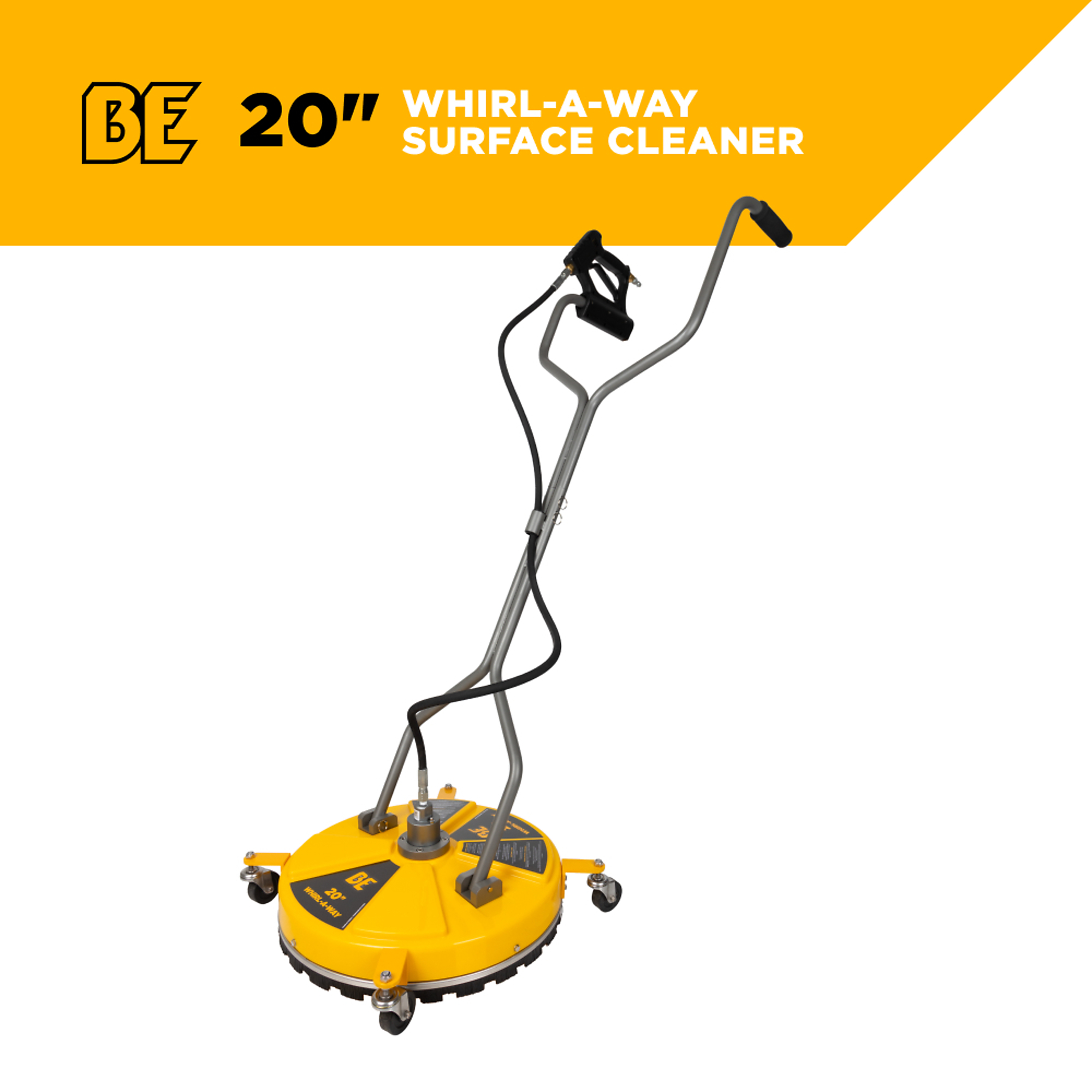 BE Power Equipment Whirl-A-Way Commercial Pressure Washer Surface