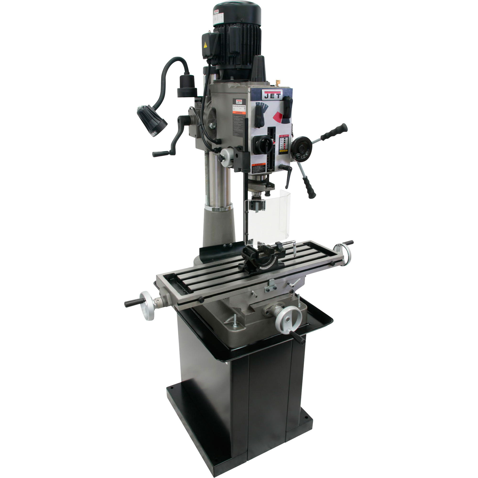 JET Geared Head Mill/Drill, 1 1/2 HP, 115/230V, Model# JMD-40GH