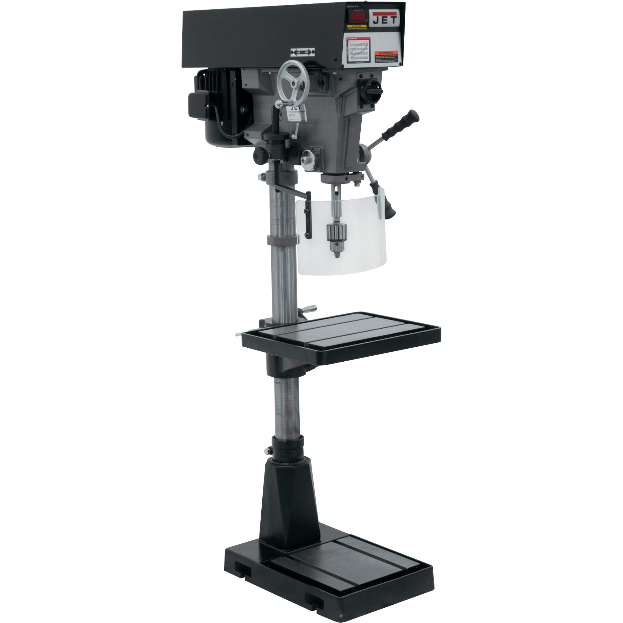 JET Variable Speed Floor Drill Press, 15in., 1 HP, 230/460V, 3-Phase, Model# J-A5818