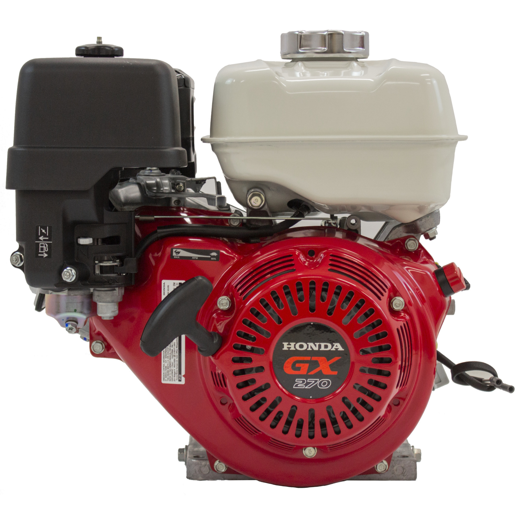 Honda GX270 270cc OHV Horizontal Shaft Engine with Recoil Start, 18 Amp Charge System
