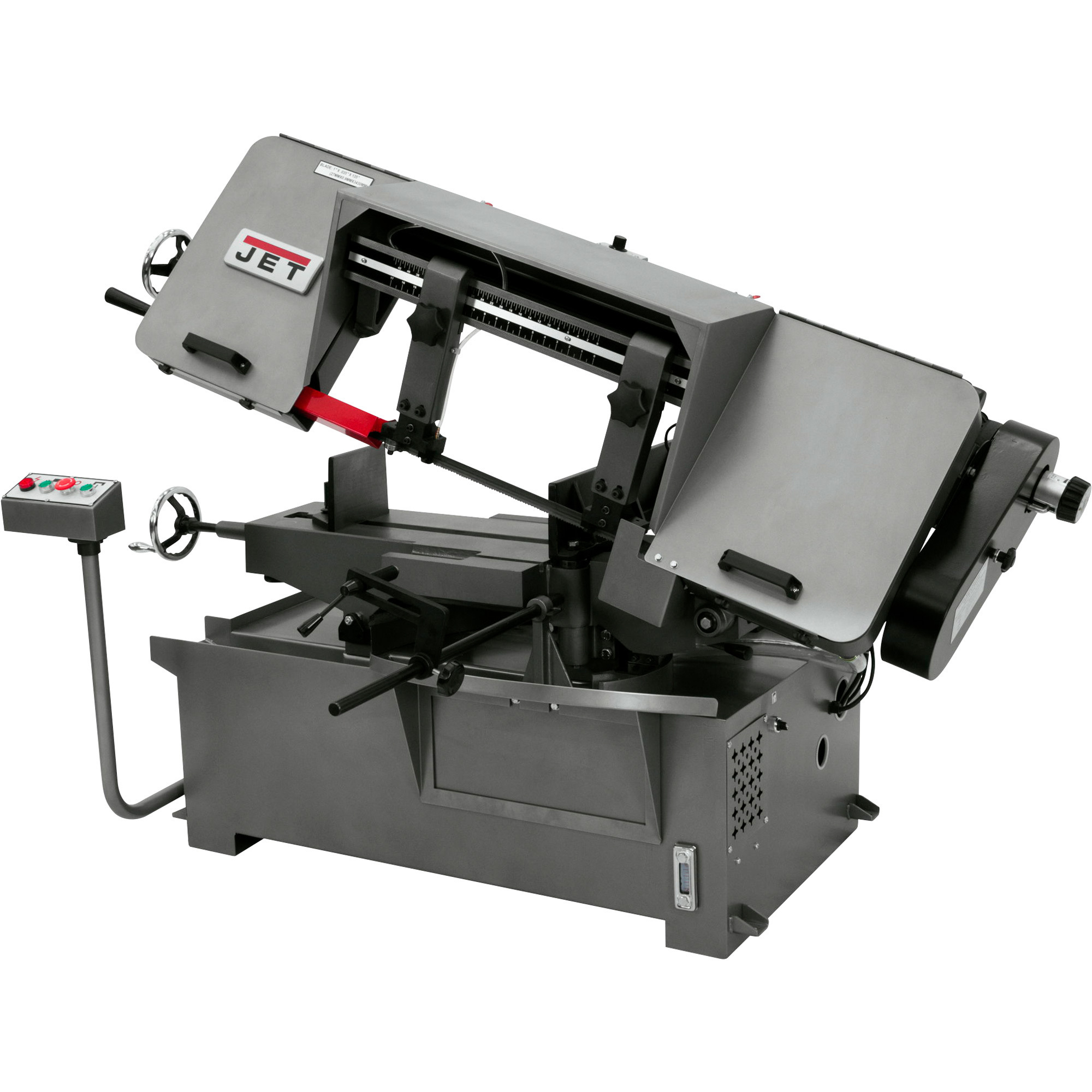 JET Horizontal Mitering Band Saw, 10in. x 16in., 2 HP, 460V, 3-Phase, Model# J-7040M-4