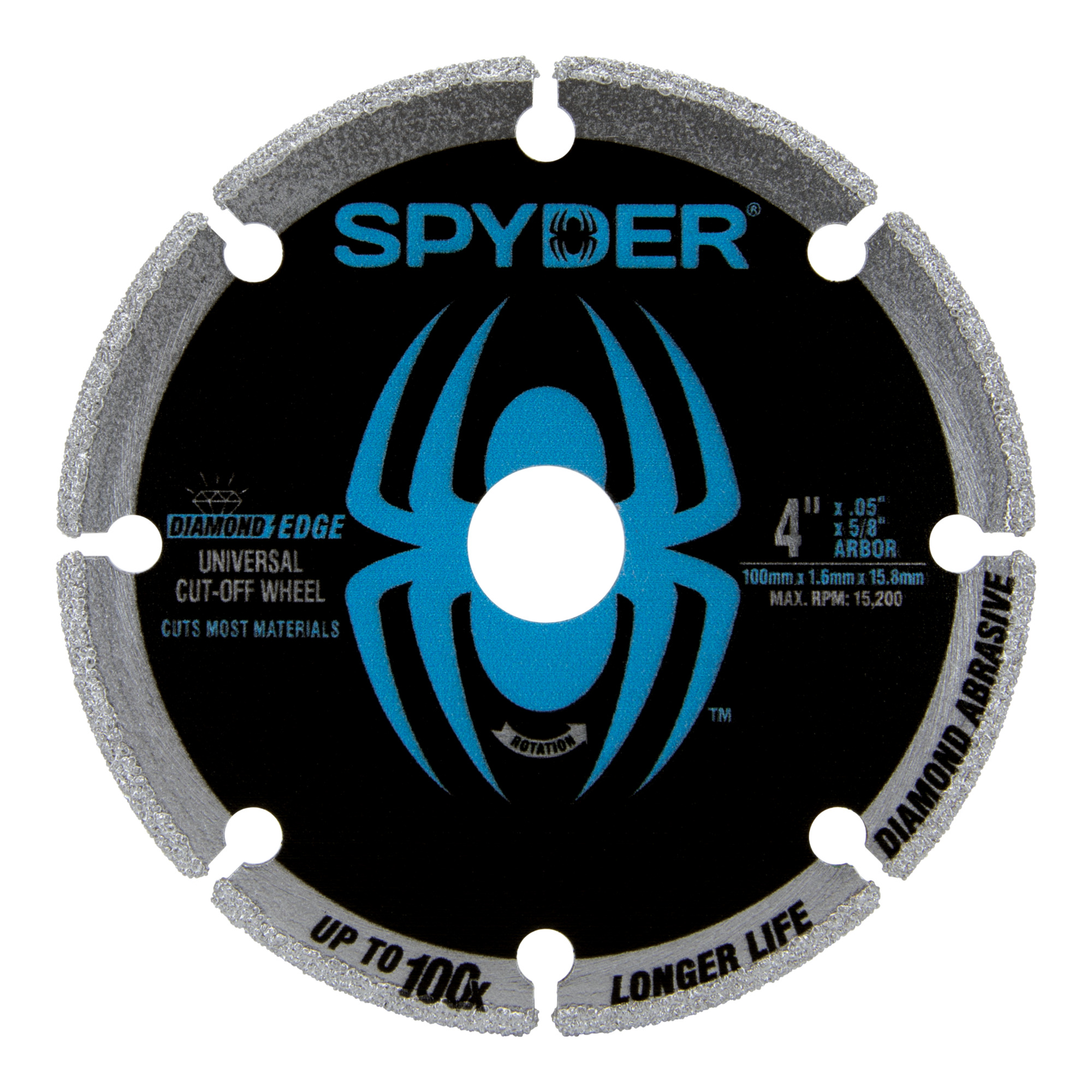 SPYDER 4-In Diamond Edge Cut-Off Wheel Model# 14004