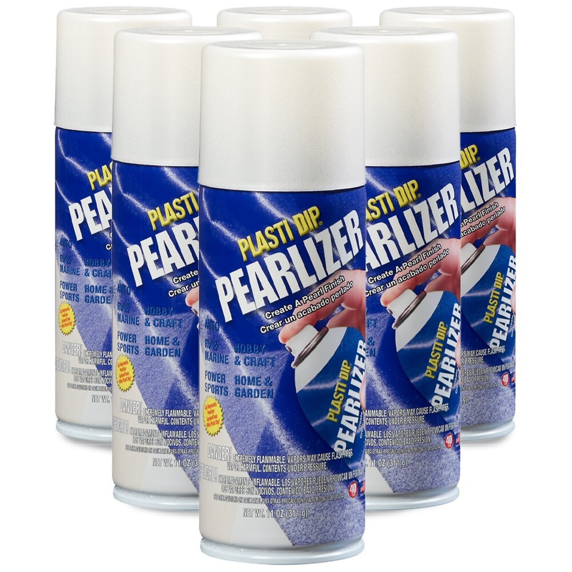 Plasti Dip Pearlizer Spray — 11 Oz., Flexible, Protective Rubber Coating, 6 Pk, Model# 11226-6
