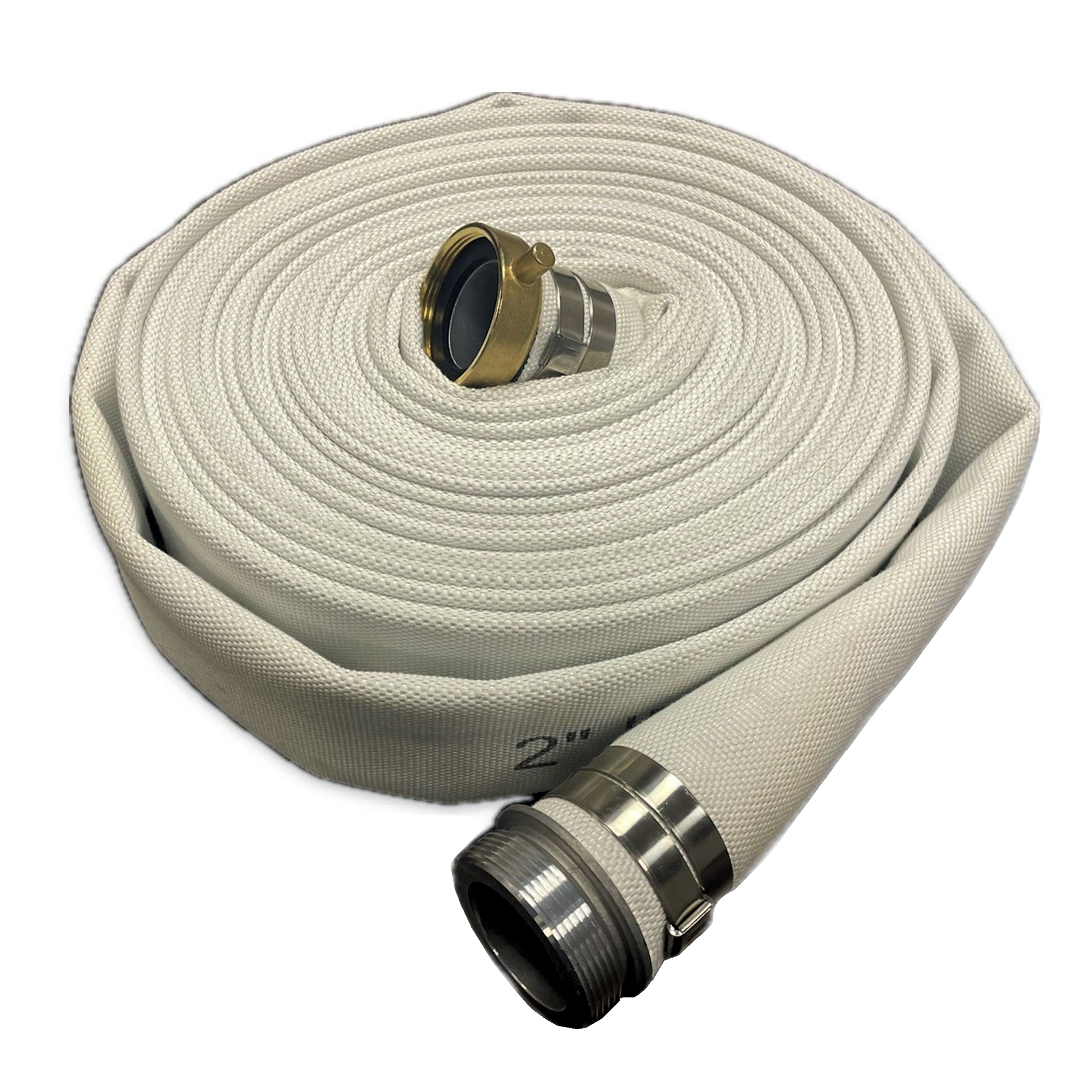 Capital Rubber 3200 Series Mill Discharge Hose Assembly — 4in. x 50ft., Aluminum Male and Female Threaded Couplings, Model# 3200-4X50MF