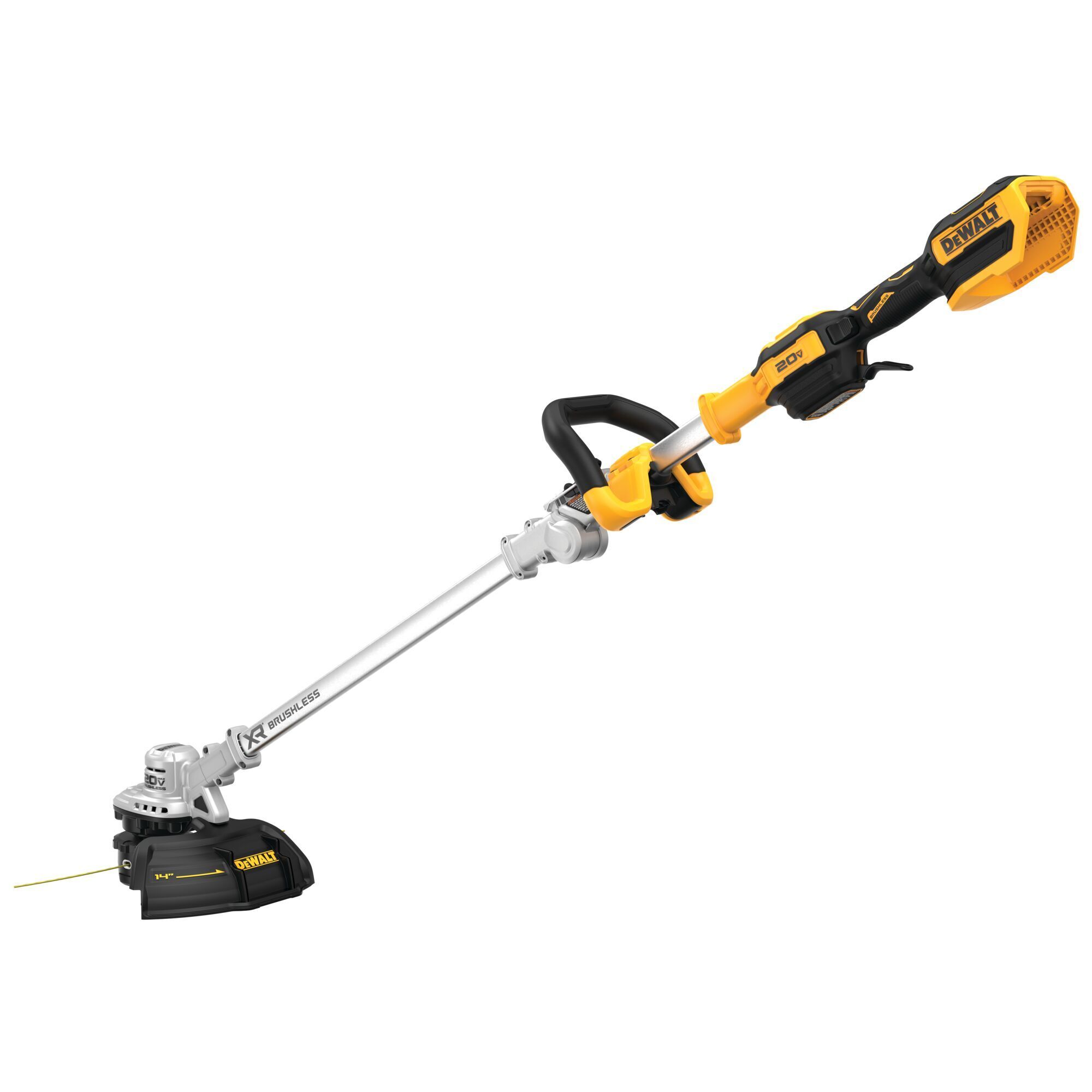 DEWALT 20V MAX 14in. Folding String Trimmer — Tool Only, QuickLoad Spool, Variable-Speed Trigger, Model# DCST922B