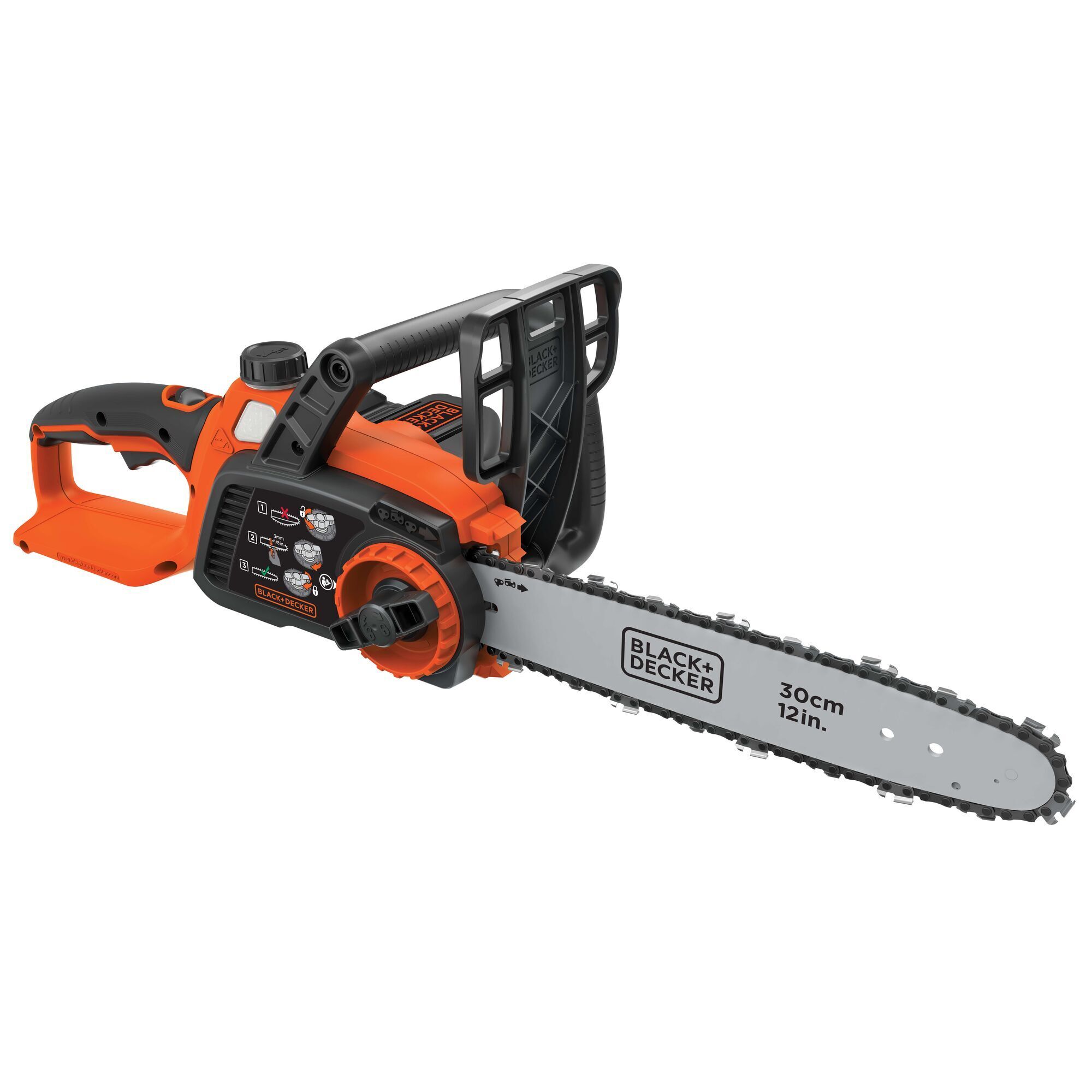 Black & Decker 40V Max Lithium Chainsaw — 12in., Tool-Free Chain Tensioning, Model# LCS1240