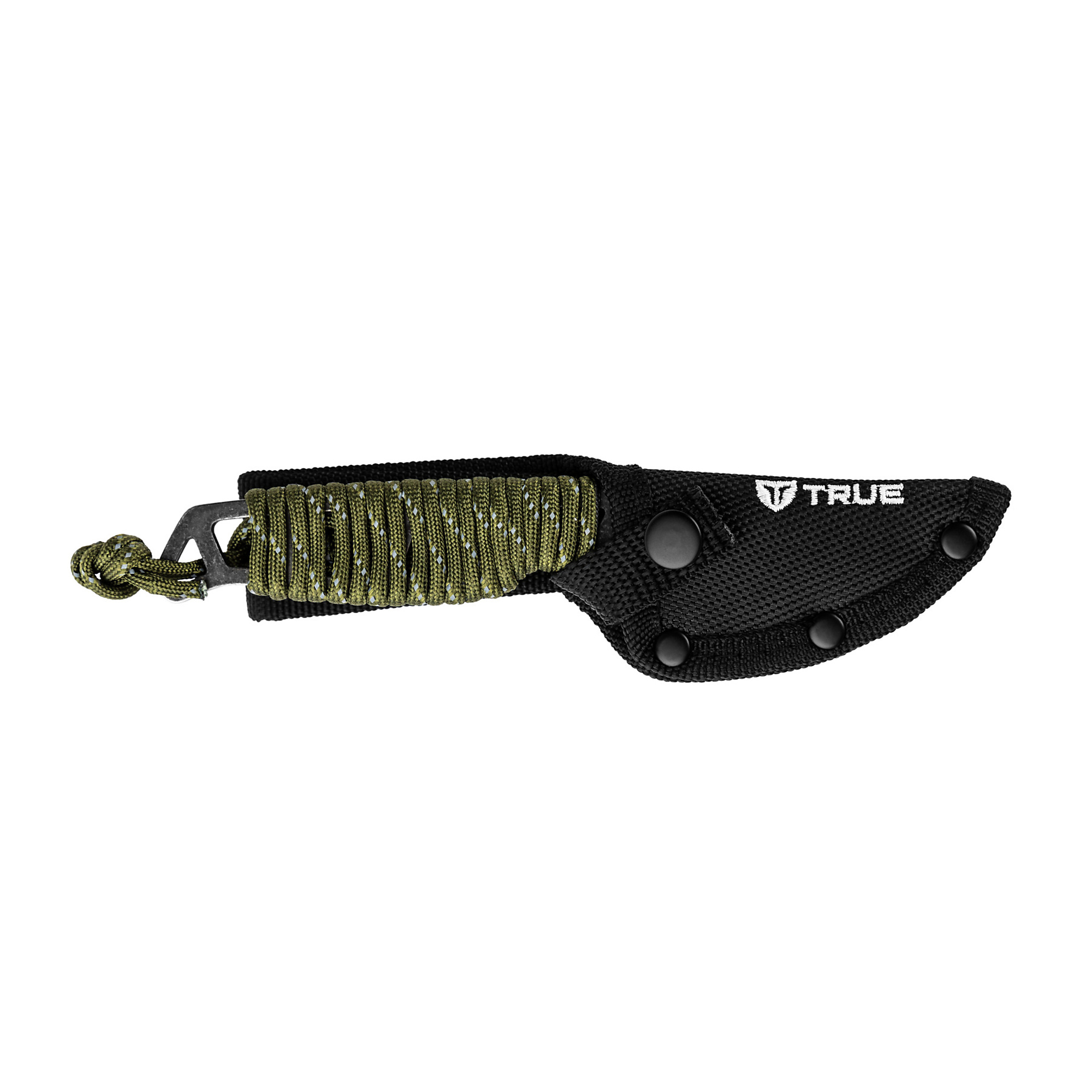 Nekkid Fixed Blade Knife: Stonewashed Finish and Paracrod Wrapped Handle TRU-FXK-1020