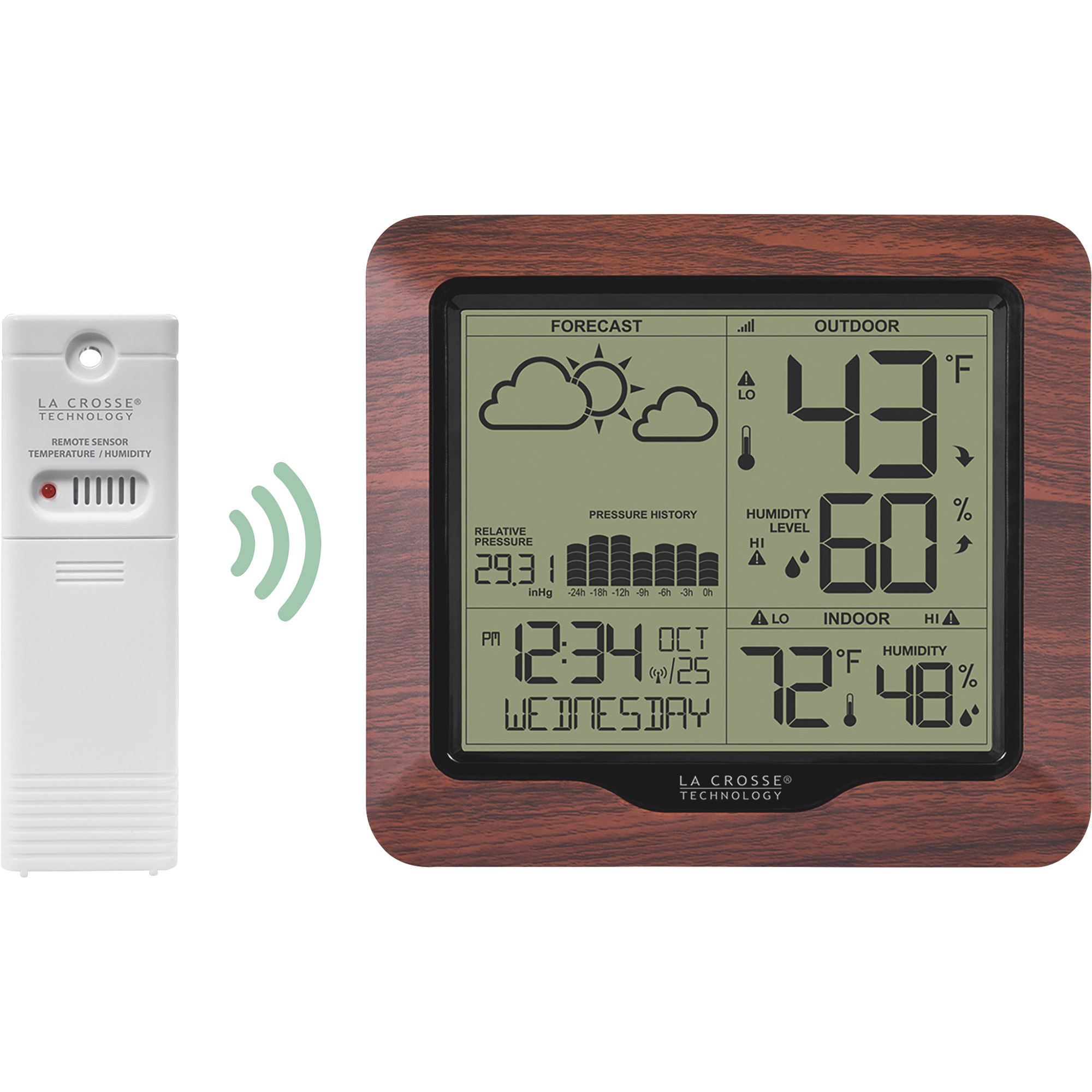 La Crosse Technology Weather Station with Atomic Time, Model 308