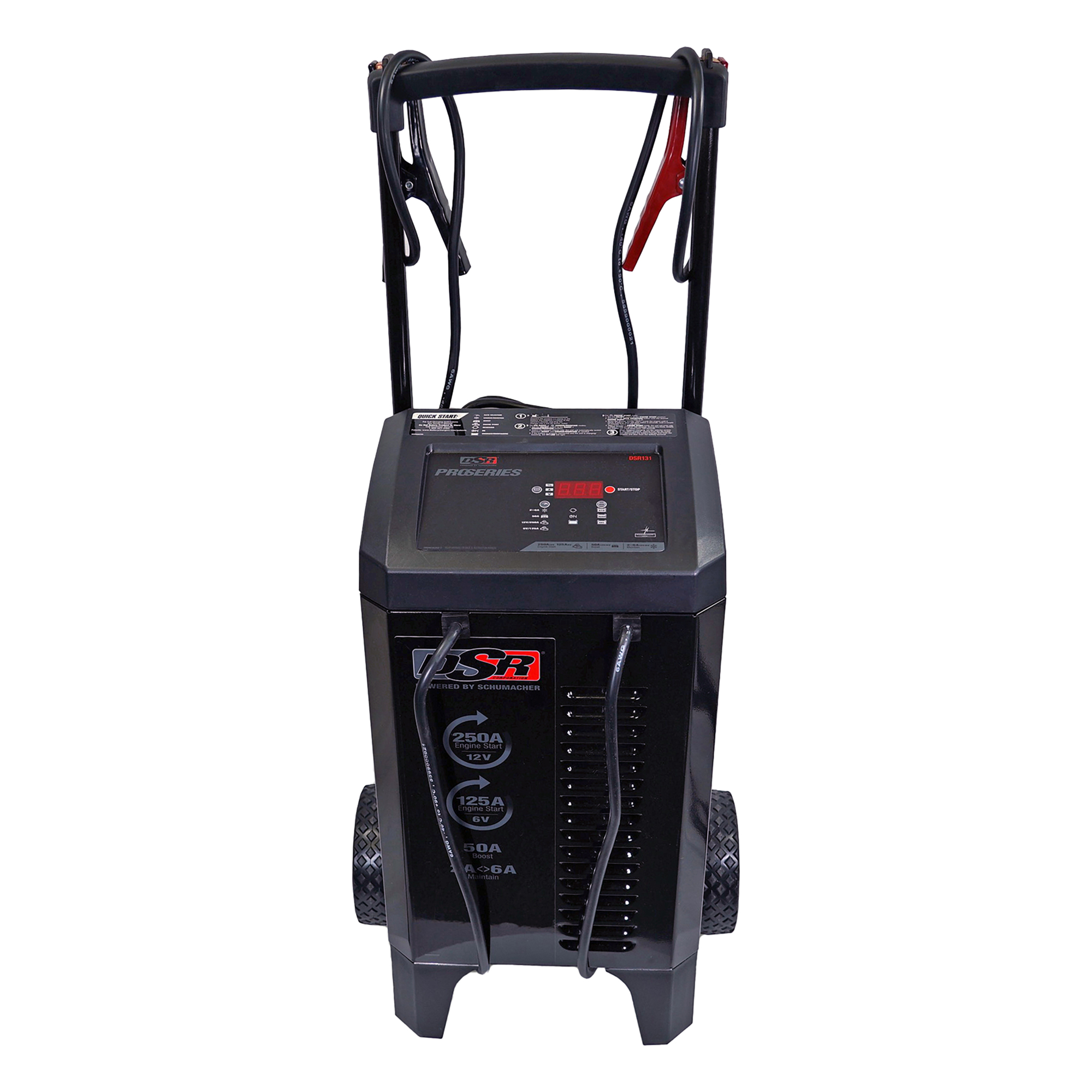 Schumacher DSR ProSeries Automotive Battery Charger and Jump Starter — 6V/12V, 250A/125A, 50A Boost, Model# DSR131