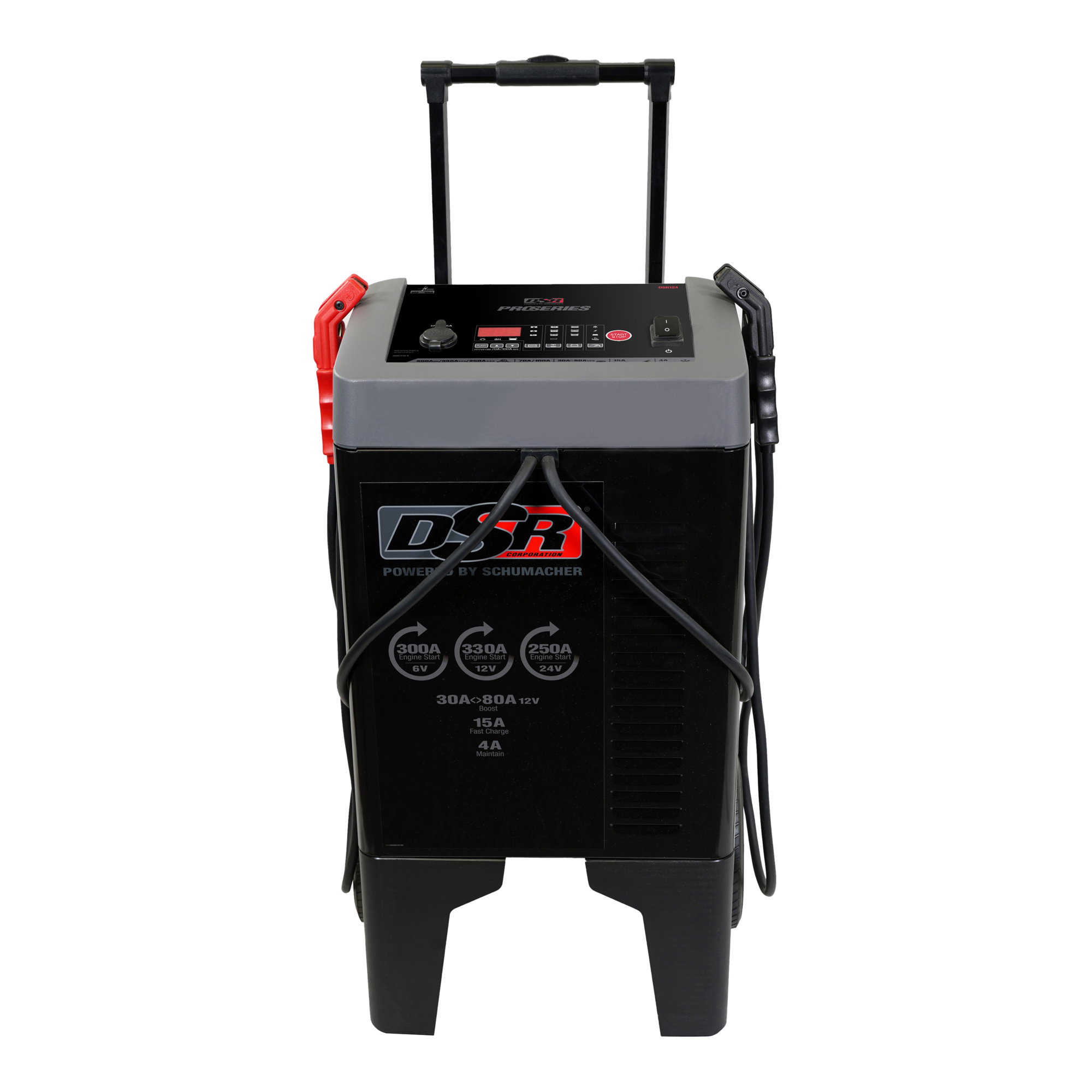 Schumacher DSR ProSeries Battery Charger/Engine Starter — 6/12/24V, 330 Amps, Wheeled, Model# DSR124