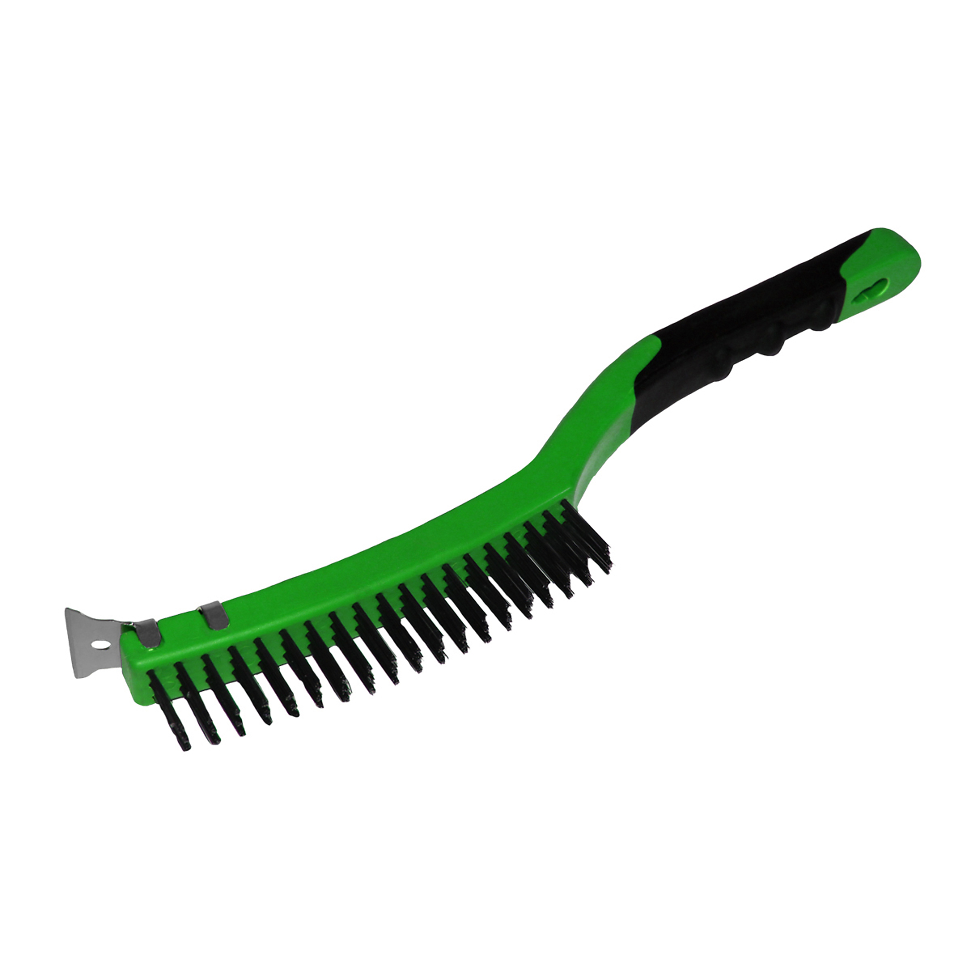 Grip Steel Wire brush with Scraper