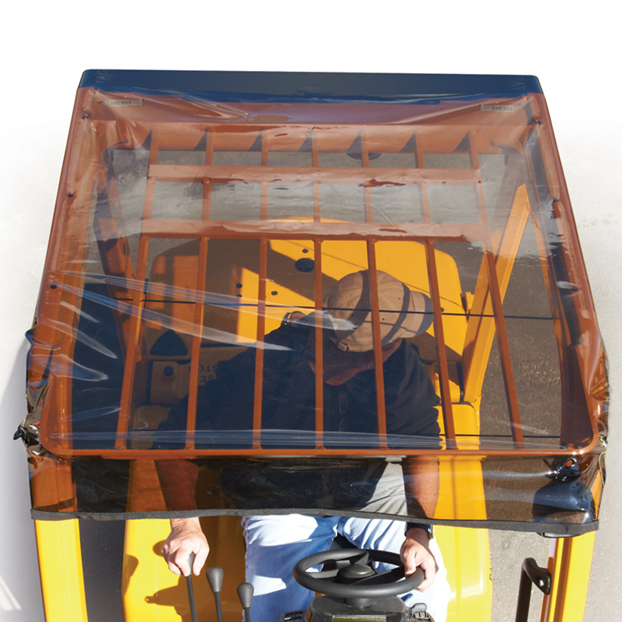 Eevelle SolarCap Forklift Canopy — 33in. L x 45in. W, Tinted Vinyl, Model# EEV-SC