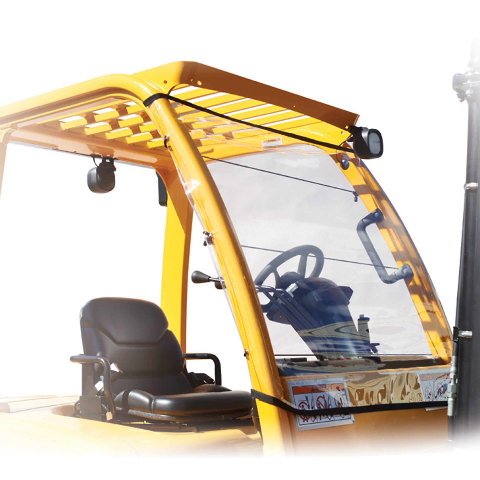 Eevelle Forkshield Universal Windshield — 40in. x 45.5in., Vinyl, Model# EEV-FS1