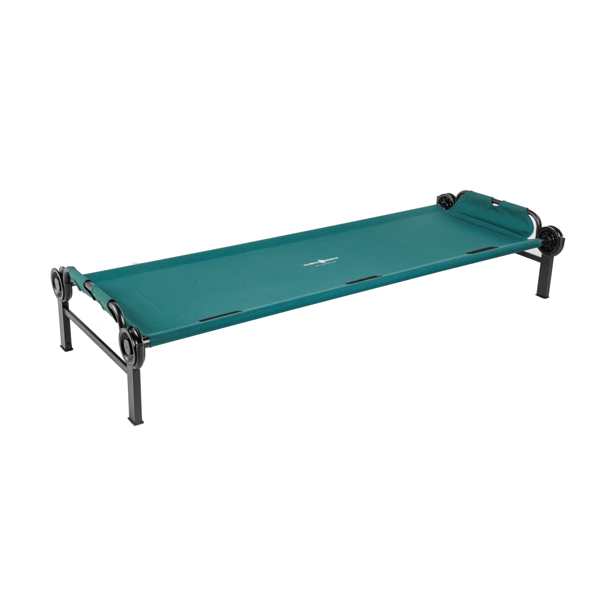 Disc-O-Bed Large Single Portable Cot — Green, Model# 31001