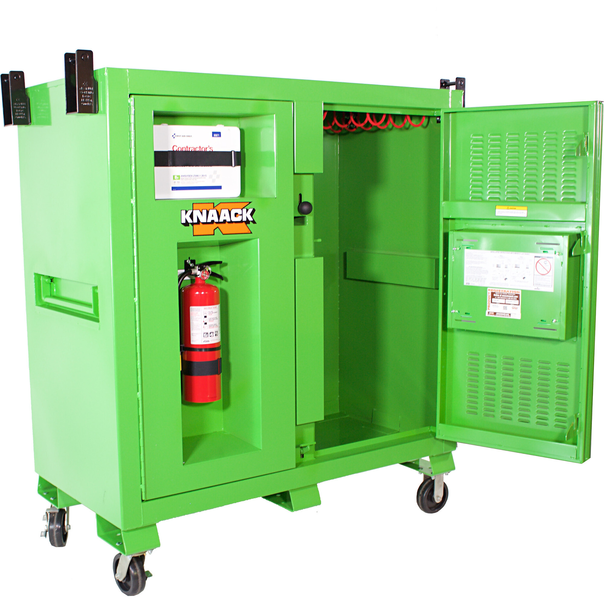 KNAACK Safety Kage Cabinet with Crane Lift Kit, 59.4 Cu. Ft., 60in