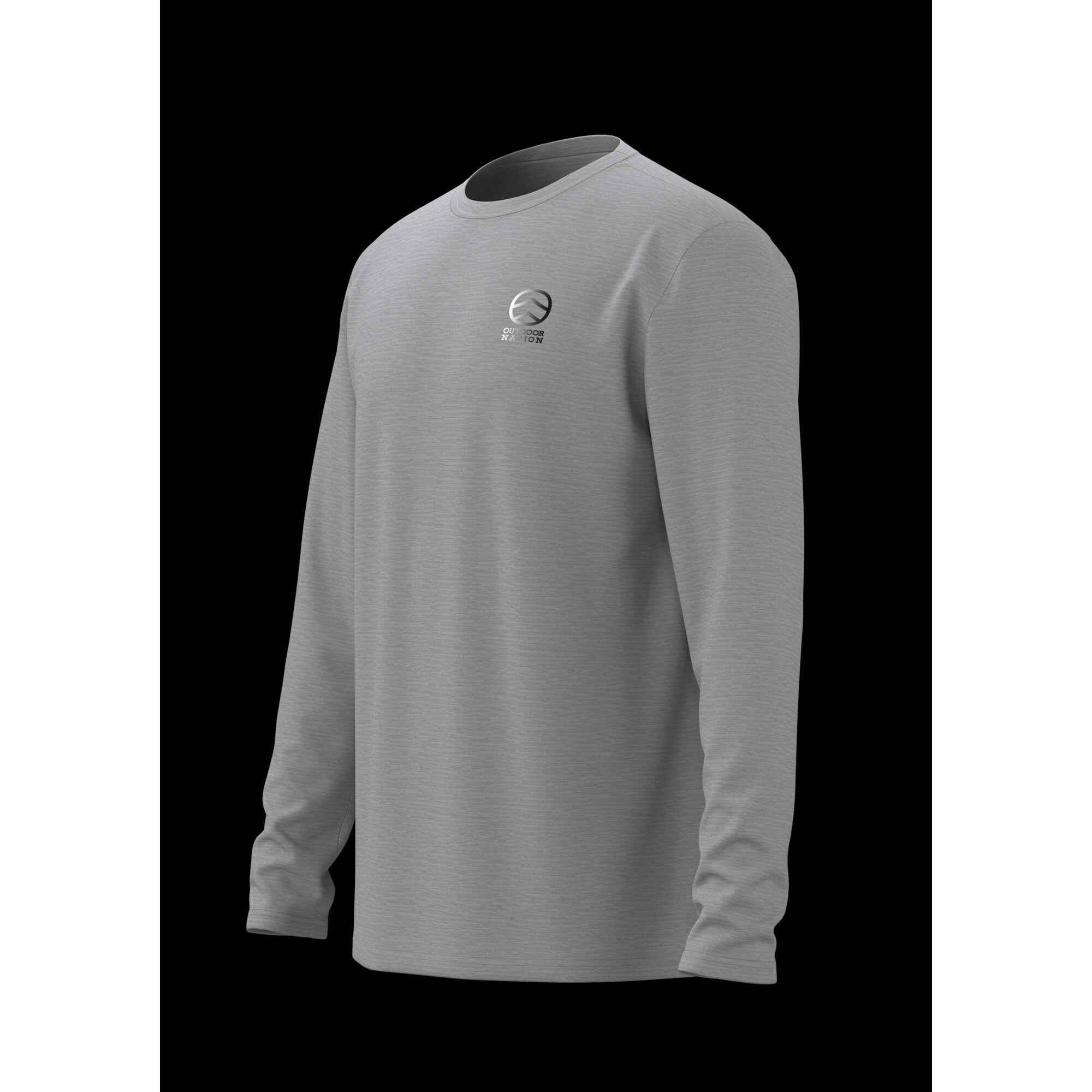 Outdoor Nation Atlantic Long-Sleeve T-Shirt, Black Alloy, Large