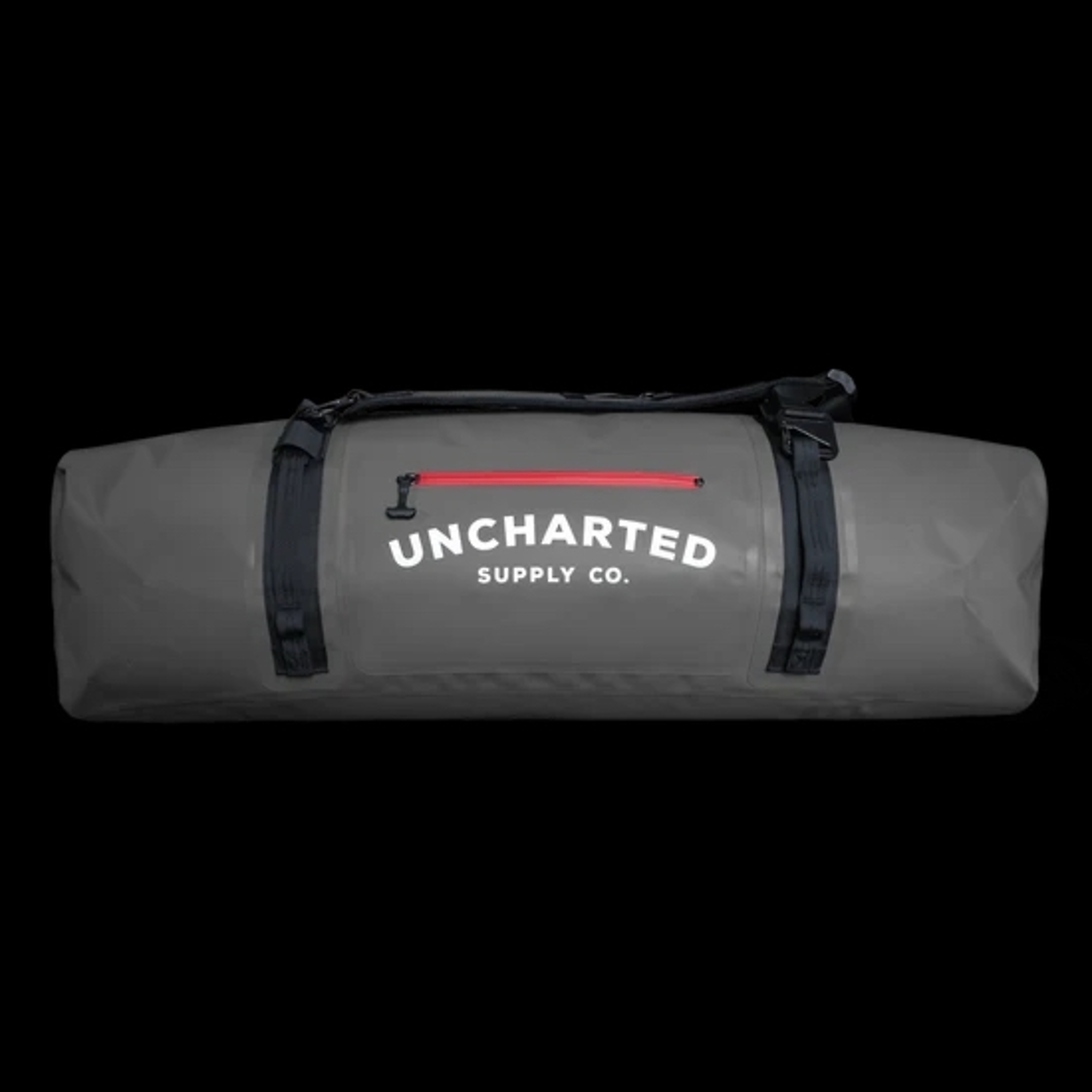 Uncharted Supply Co Vault Duffel Bag — 100L, Waterproof, Air Valve, Multiple Attachment Points, Gunmetal, Model# BA-D6F-100L-GM