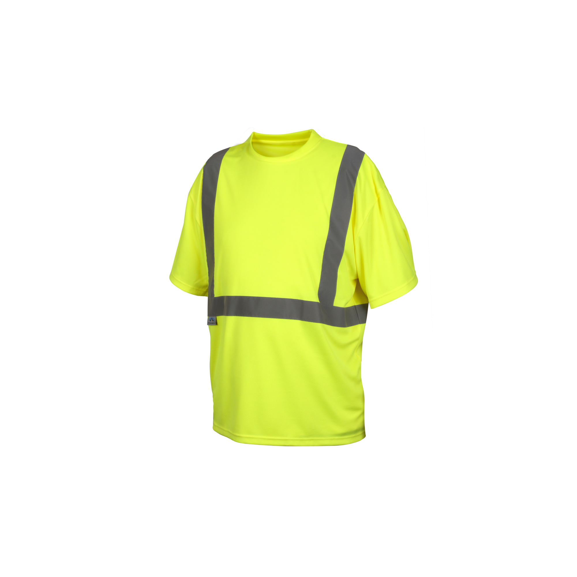 Pyramex WTR WearHiVis Lime Zipper Sweatshirt BLK BTM XL